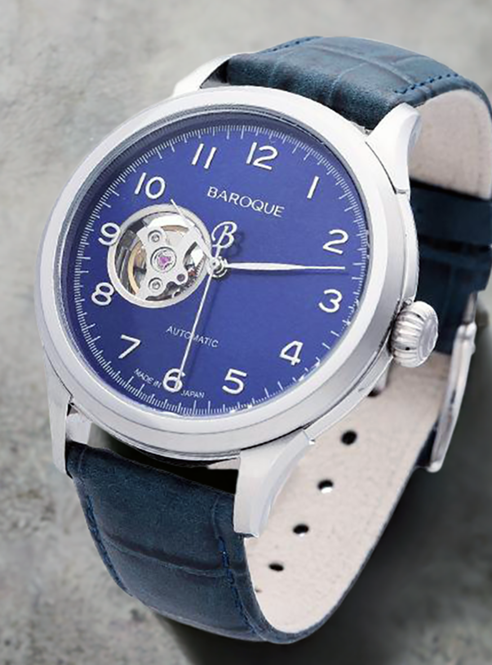 BAROQUE WATCH BA3001S 03NV - Japanese Made Luxury Watch for Men | Perfect for Business, Formal Events & Special Occasions
