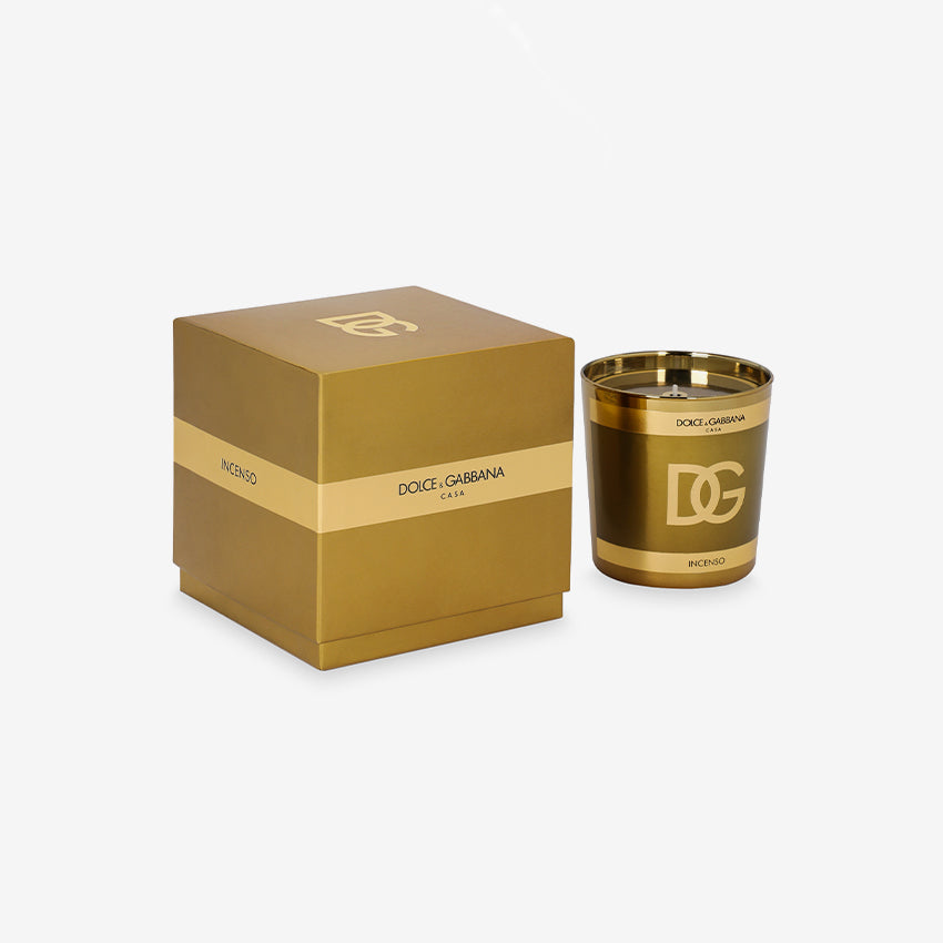 Dolce & Gabbana Casa Luxury Scented Candle - Incense Fragrance for Home Decor, Relaxation & Aromatherapy | Perfect for Bedroom, Bathroom & Meditation Spaces