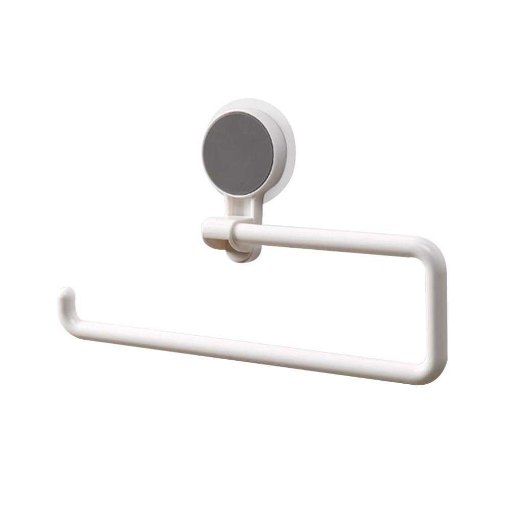 Wall Mounted No Punching Paper Roll Holder - Cabilock Bathroom & Kitchen Tissue Dispenser for Home, Condo, Restaurant - Space Saving Towel Rack & Home Decor Accessories (Ideal for Small Bathrooms, Kitchens & Commercial Spaces)