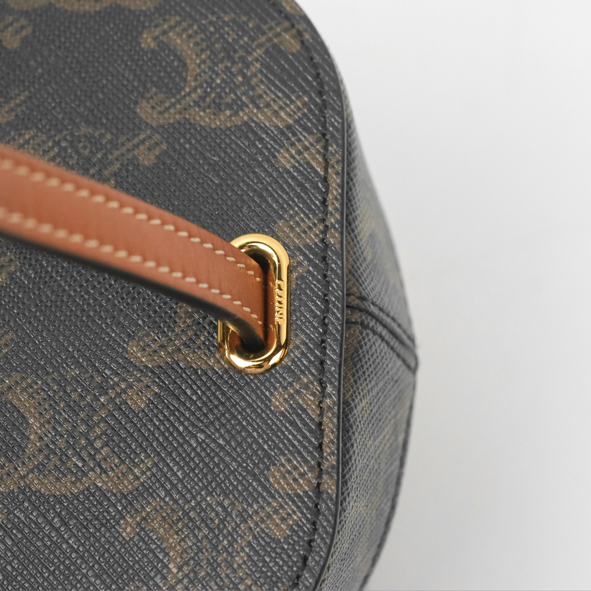 Celine Small Box Bag in Triomphe Canvas & Leather - Tan Crossbody Bag for Women | Perfect for Work, Travel & Everyday Use