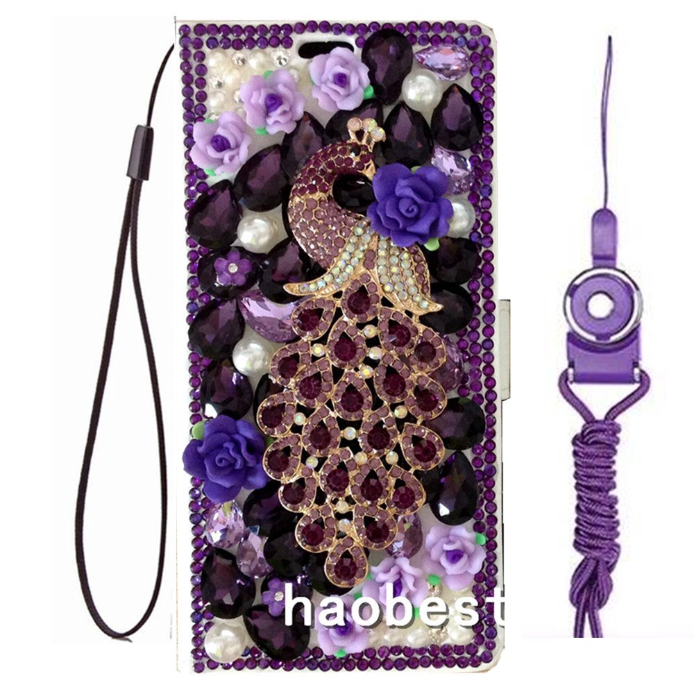Bling Diamond Leather Wallet Phone Case for LG K51/Q51/Reflect - Fashion & Protection for Women