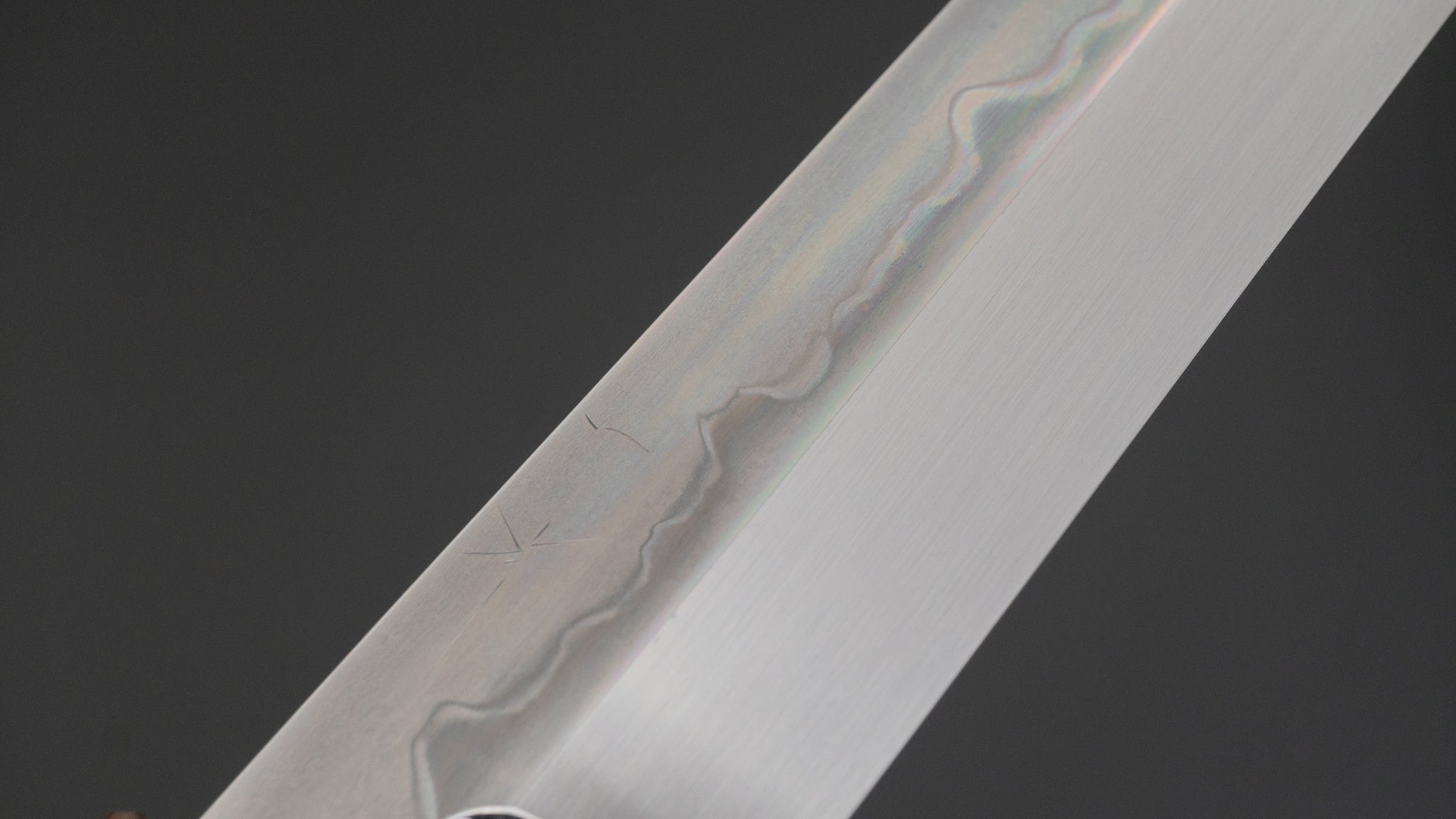 Premium Hitohira Togashi White #1 Sanbonsugi Mizu Honyaki Yanagiba 330mm Sushi Knife - Taihei Ebony Handle with Saya - Perfect for Sushi Chefs & Japanese Cuisine Preparation