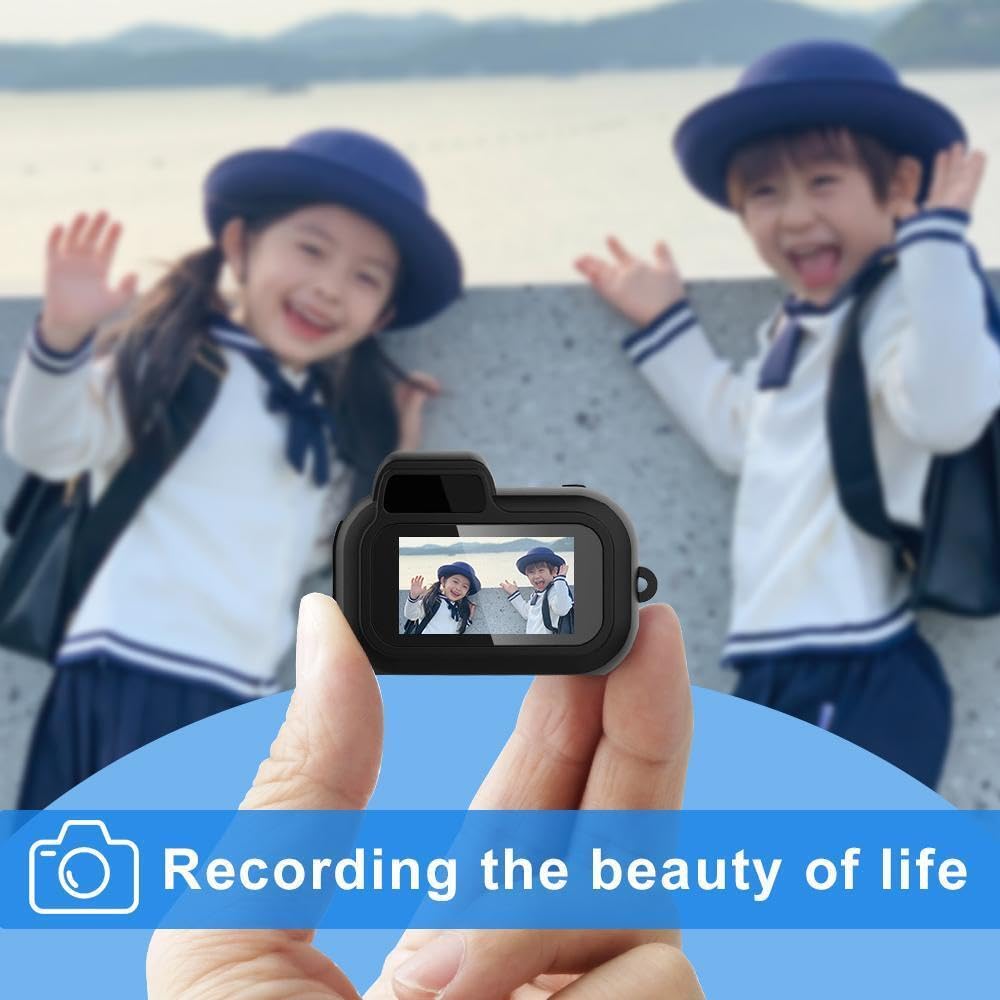 1080P HD Mini Keychain Camera with 8 Filters - Indoor & Outdoor Use
