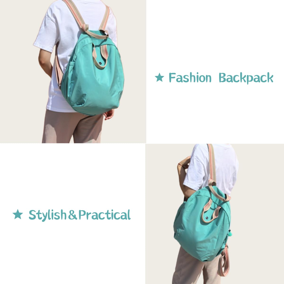 Women's Men's Large Backpack - Durable Laptop Daypack for Work, College & Travel