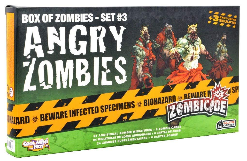 Zombicide Box of Zombies Set #3 Angry Zombies - Horror Board Game Expansion for Zombicide 2nd Edition | Perfect for Game Nights, Halloween Parties & Strategy Gaming Enthusiasts