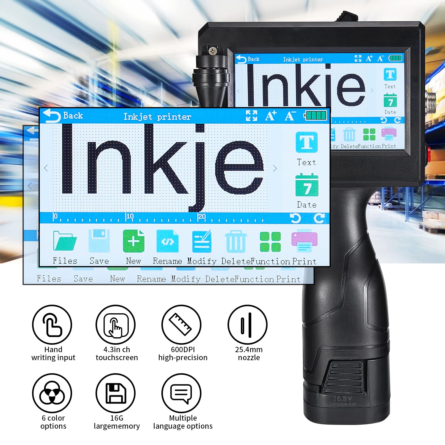 Portable Handheld Label Printer M6 - 4.3