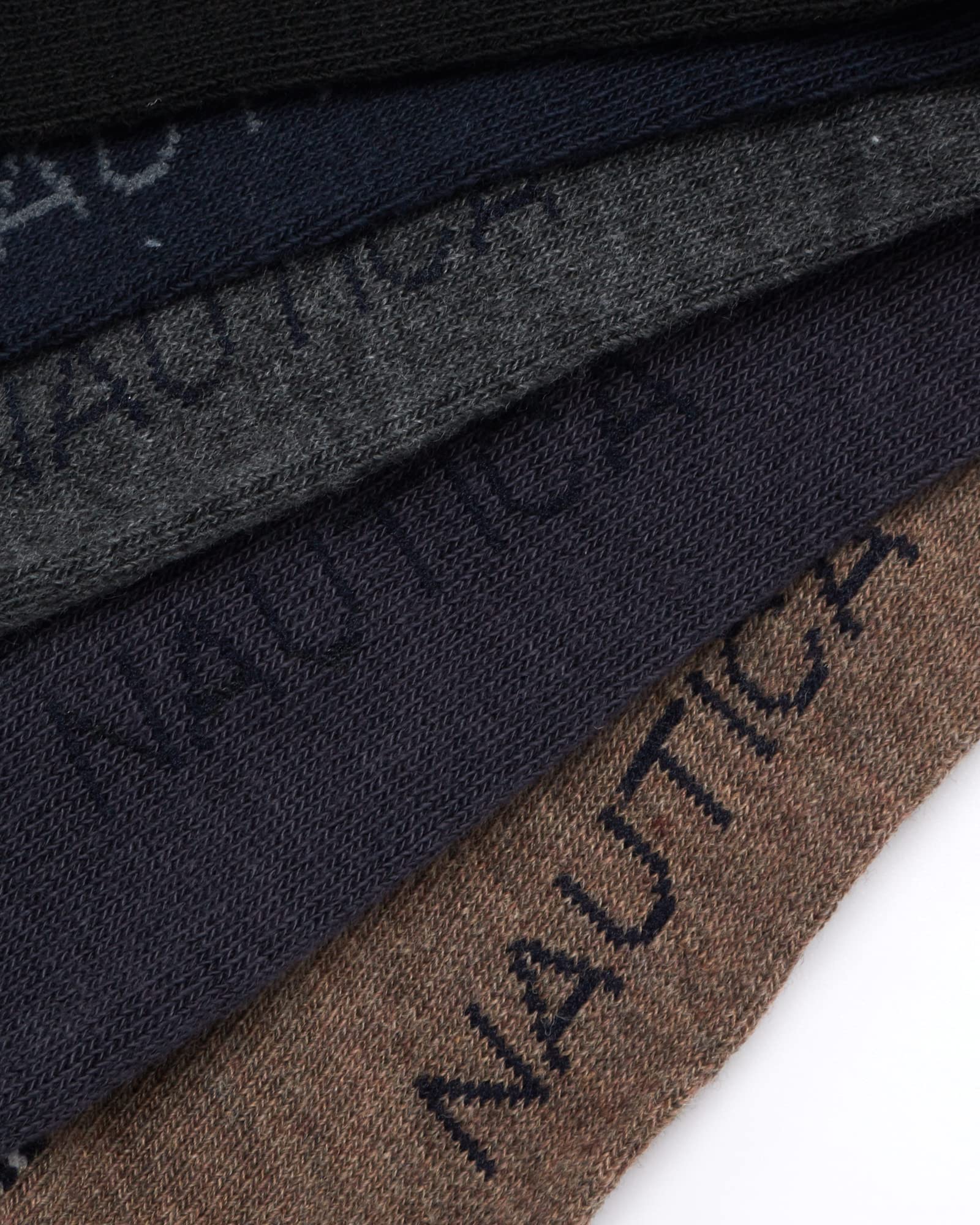 Nautica Men's Dress Socks 10-Pack - Classic Patterned Comfort Fit Crew Socks for Men (Sizes 6-12.5) - Perfect for Office, Business Casual & Everyday Wear