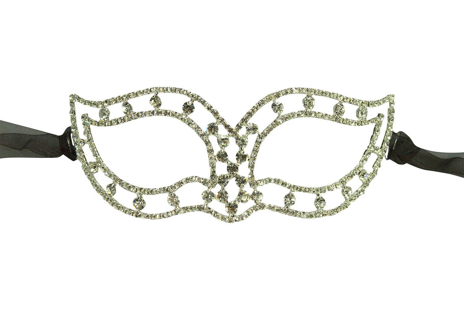Luxury Rhinestone Masquerade Mask for Women - Party & Ball