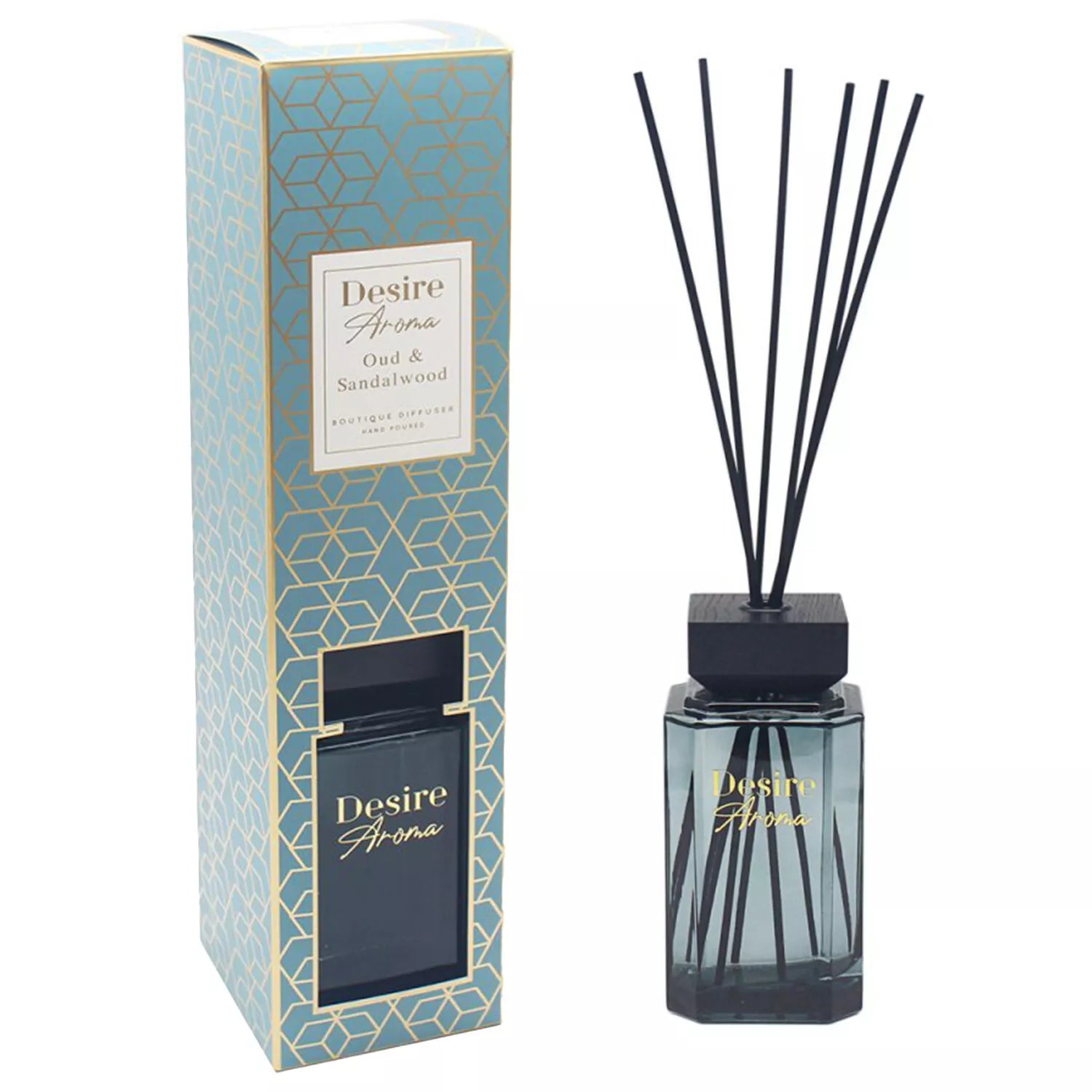 Lesser & Pavey 1L Reed Diffuser - Premium Oud & Sandalwood Fragrance for Home & Office Aromatherapy | Long-Lasting Scent for Relaxation & Stress Relief
