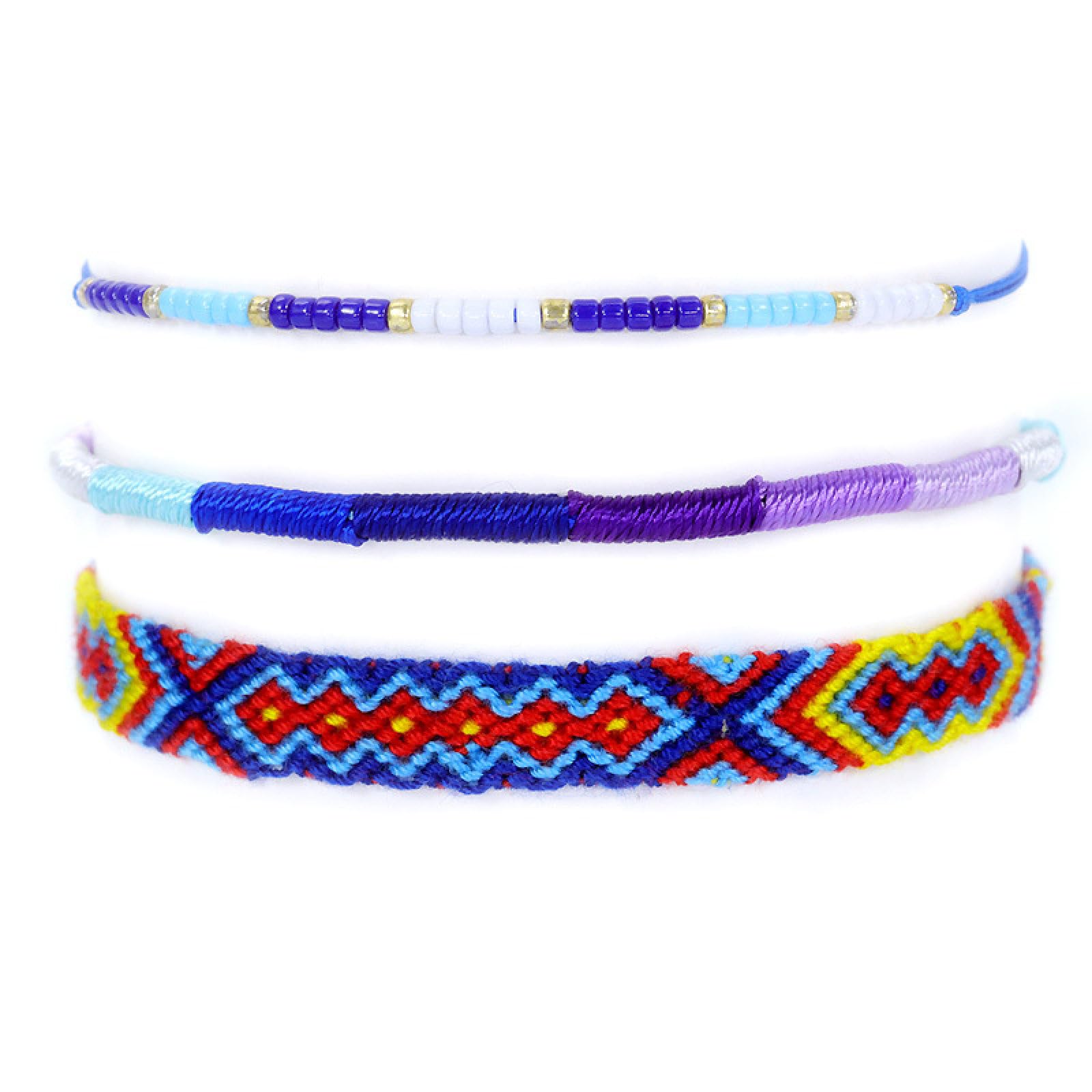 Handmade Seed Beaded Bracelets - Boho Ethnic Style Friendship Bracelets for Women, Woven Rope Wrap Bracelets, Stackable Jewelry - Perfect for Festival, Gift & Boho Fashion Accessories