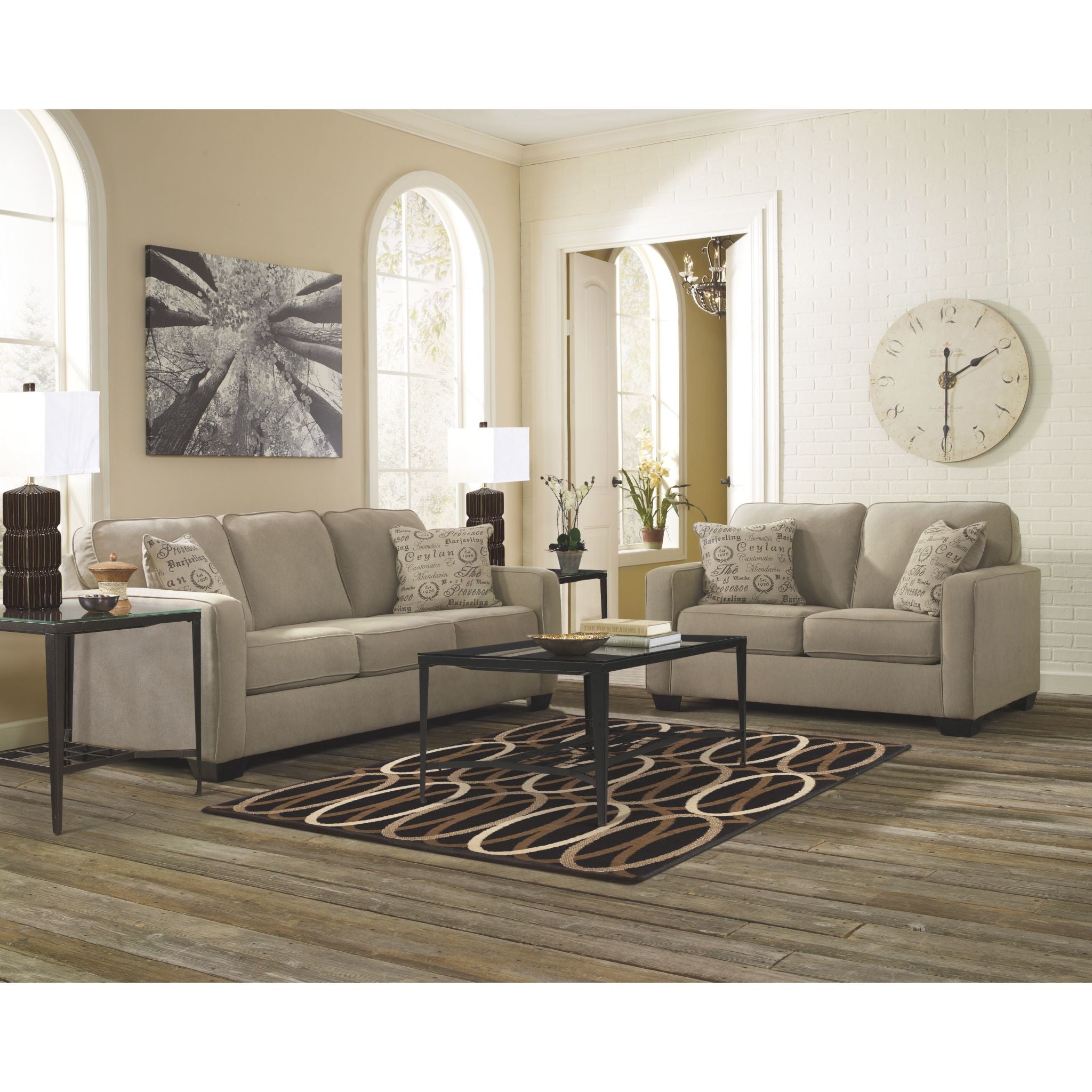 Alenya Sofa - Modern 3-Seater Fabric Couch for Living Room, Comfortable and Stylish Home Furniture - Perfect for Family Gatherings, Movie Nights, and Relaxing