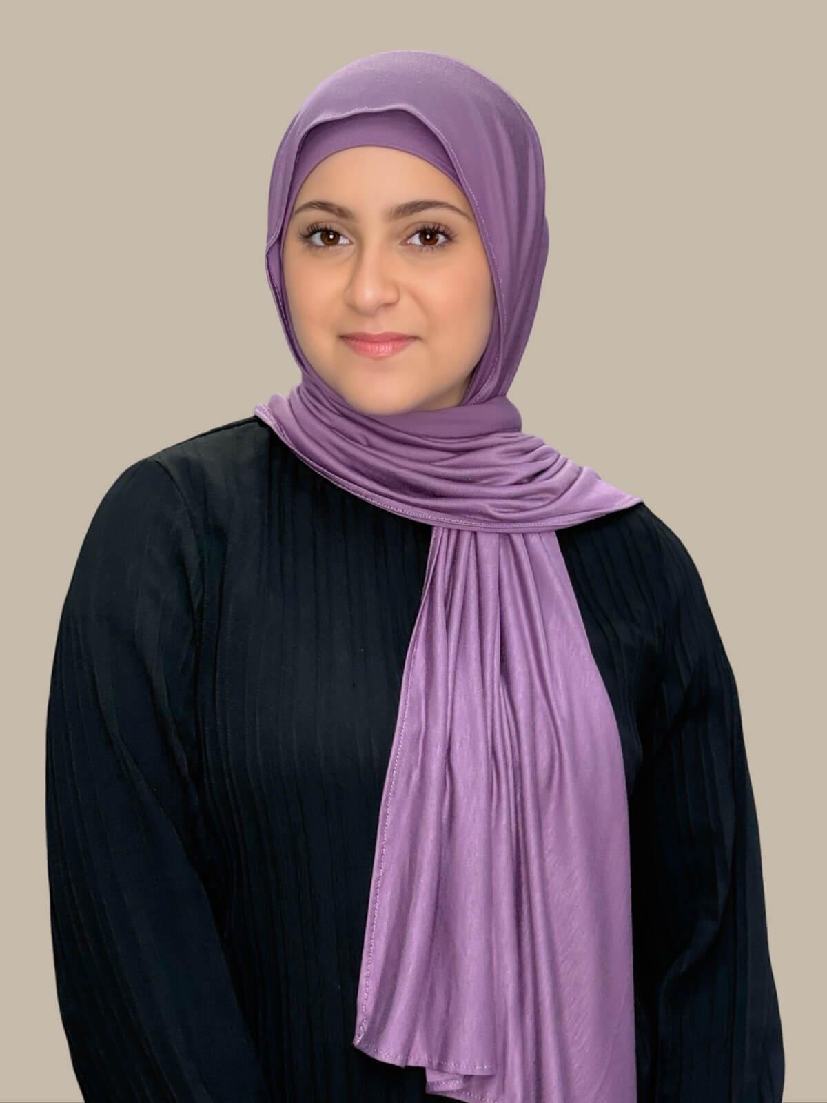 Modish Girl Premium Jersey Hijab - Soft Mauve Taupe Scarf for Muslim Women - Perfect for Daily Wear, Prayer & Special Occasions