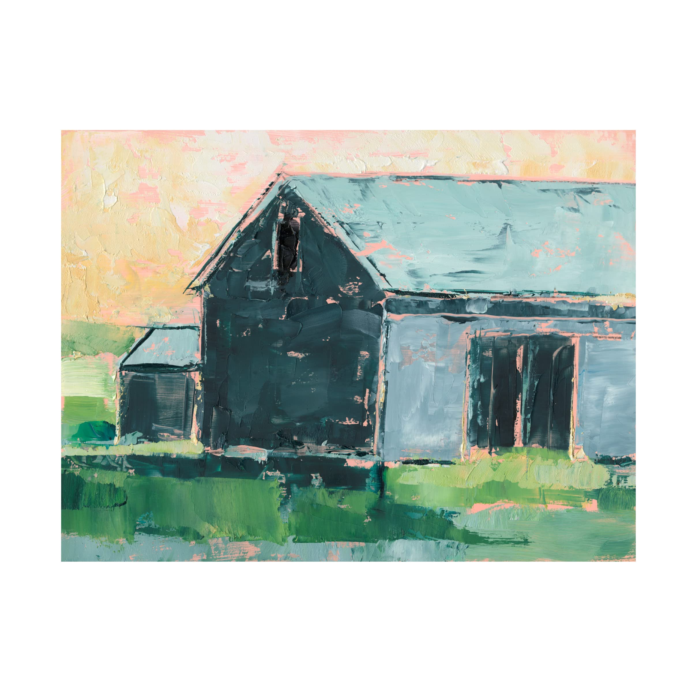 Southern Glow II Canvas Wall Art by Ethan Harper - Handmade Landscape Painting for Living Room, Bedroom & Office Decor