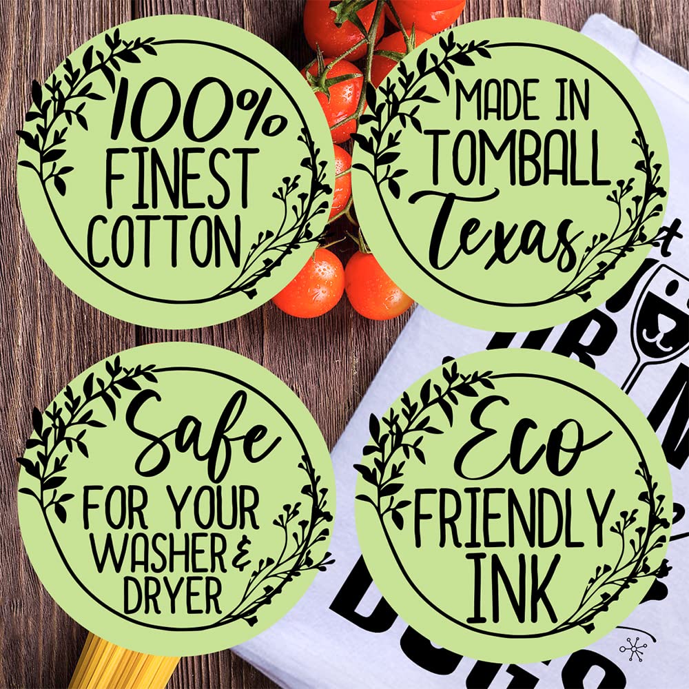 Funny Wine & Dogs Kitchen Towels - Cute Housewarming Gifts for Women - Perfect for Cooking & Decor