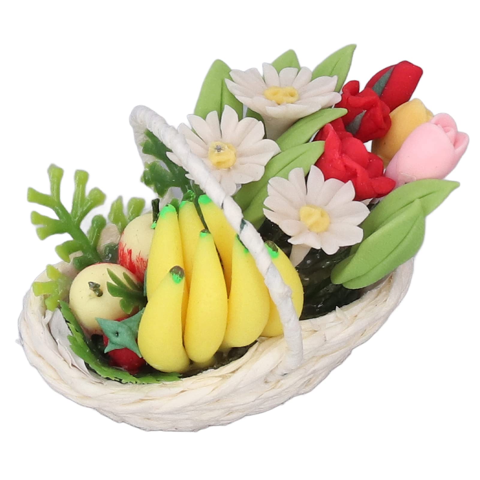 BTIHCEUOT 1:12 Miniature Artificial Flowers - Vibrant Color Simulation Dollhouse Decor for Christmas, Home Decoration & DIY Crafts