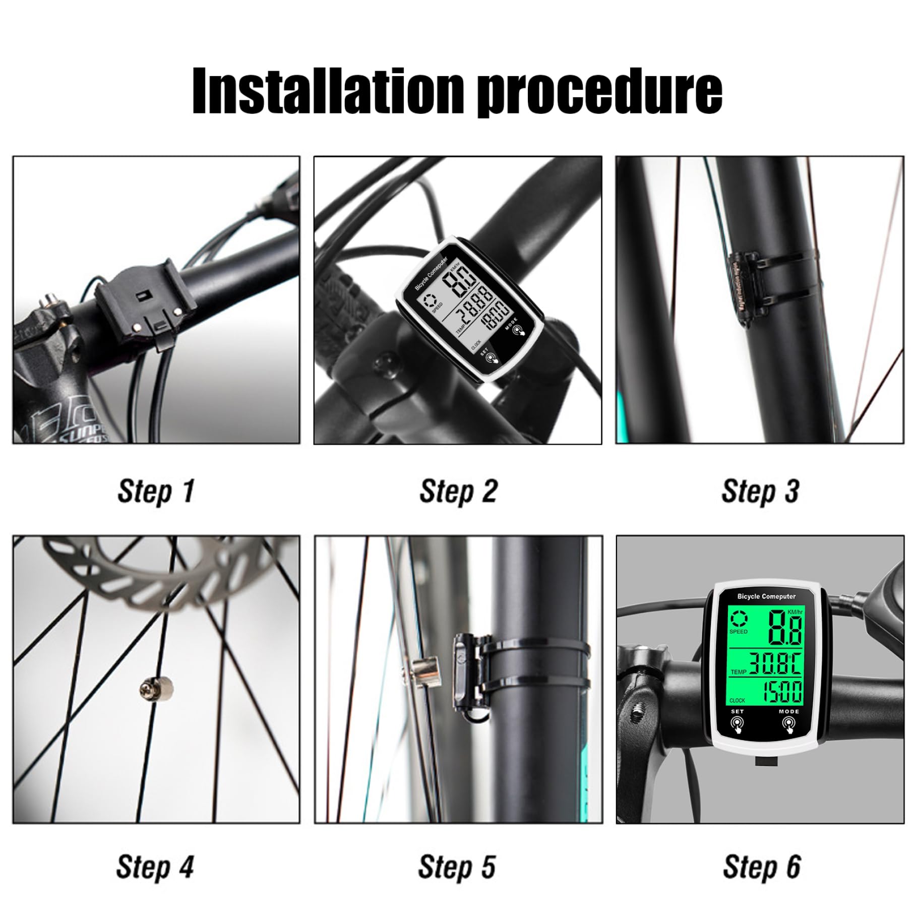 **Waterproof Wireless Bike Speedometer with LCD Backlight & GPS - Accurate Cycle Computer for Road Bikes & MTB - Perfect for Cycling, Commuting & Outdoor Adventures**