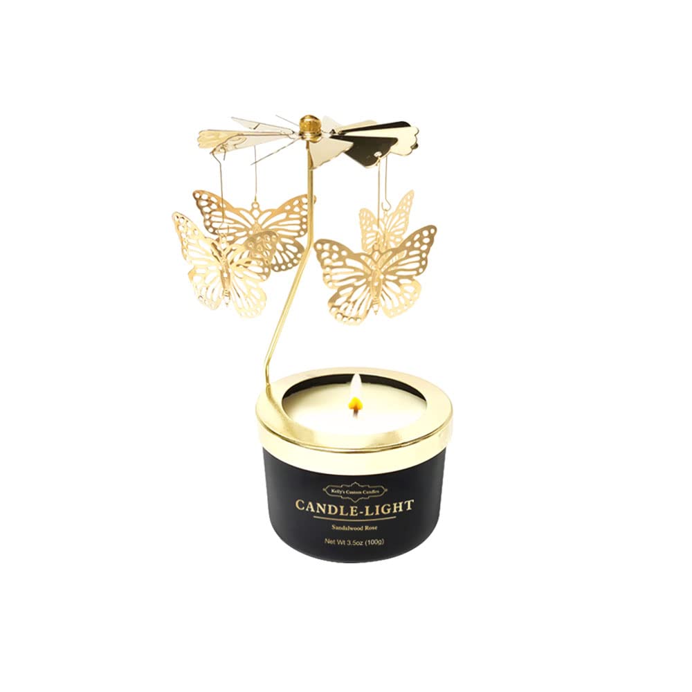 Kelly's Custom Candles - Rotatable Butterfly Aromatherapy Candle | Unique Birthday Gift for Women, Mom, Girlfriend, Sister, Wife & Mother-in-Law | Easter Gift Idea | Perfect for Home Decor, Relaxation & Special Occasions