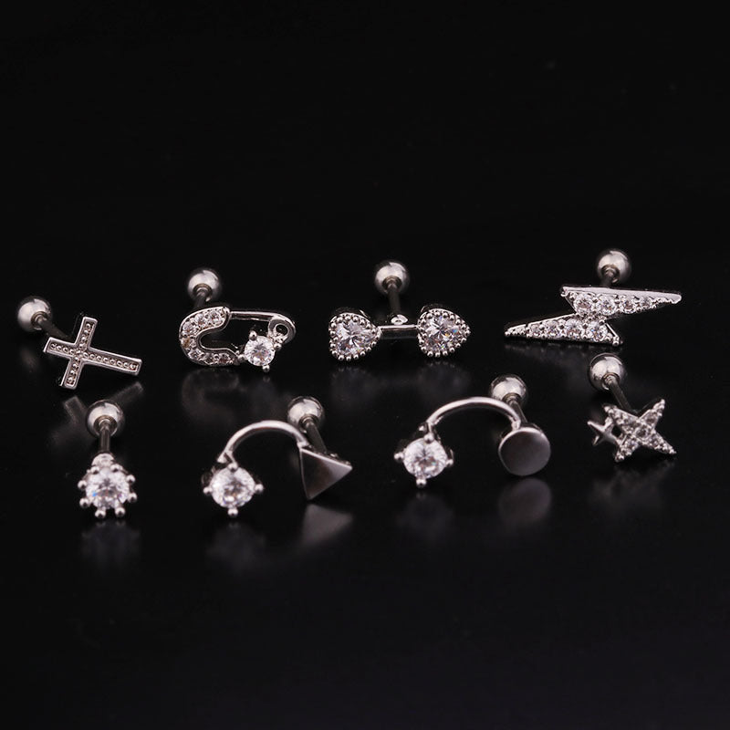 20G Surgical Steel Safety Pin Conch Daith Piercing Jewelry - Hypoallergenic Body Jewelry for Cartilage & Ear Piercings | Perfect for Everyday Wear & Unique Style