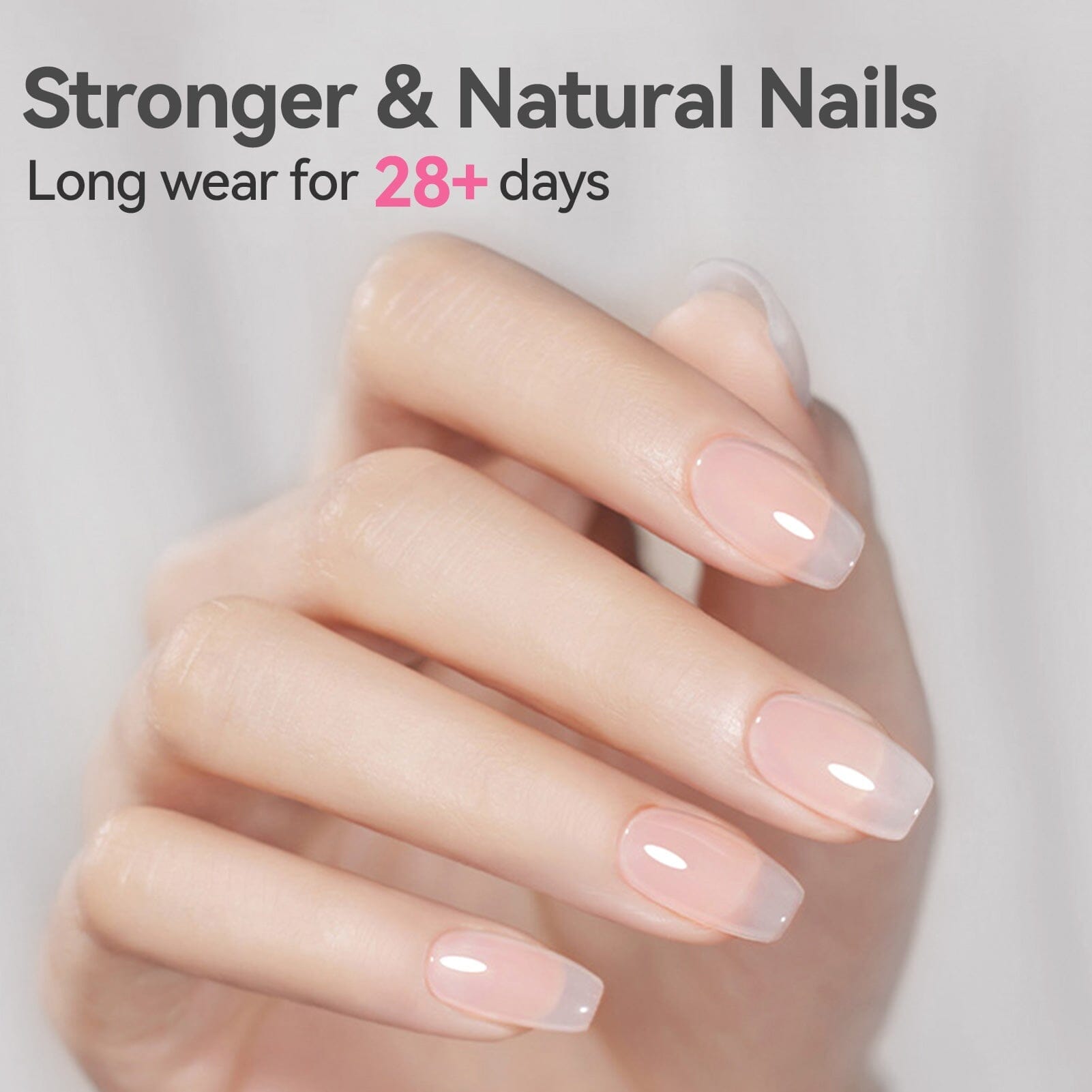 Clear 8 in 1 Builder Gel BG01 15ml - Professional Nail Strengthening & Extension Gel for DIY Manicures at Home or Salon Use
