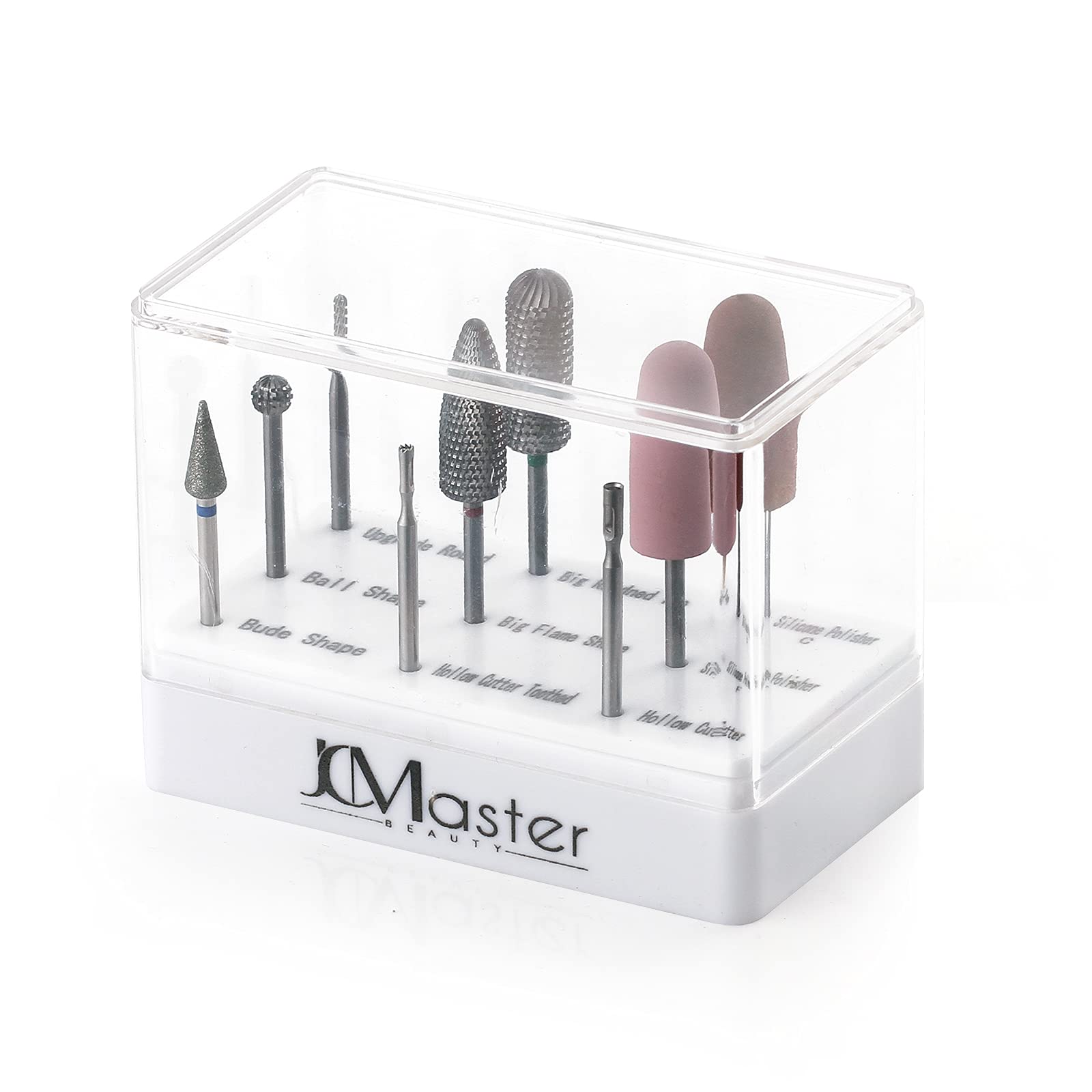 9PCS Professional Nail Drill Bits Set for Acrylic Gel Nails - Electric Manicure Pedicure Tools for Salon & Home Use