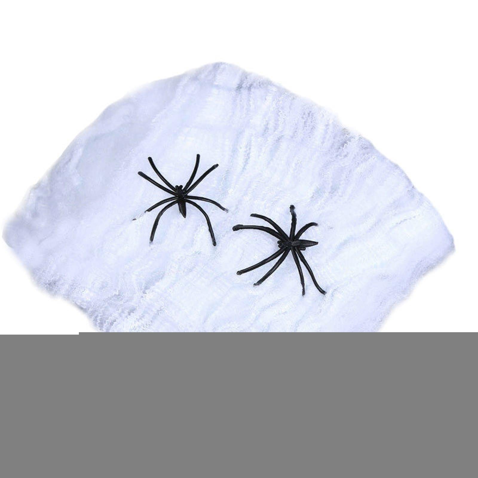 Galeril Halloween Decorations for Toddlers - Spooky Fake Spider Web Wall Decor with 2 Stretchy Novelty Toys | Fun Halloween Party Decorations & Kids Room Decor
