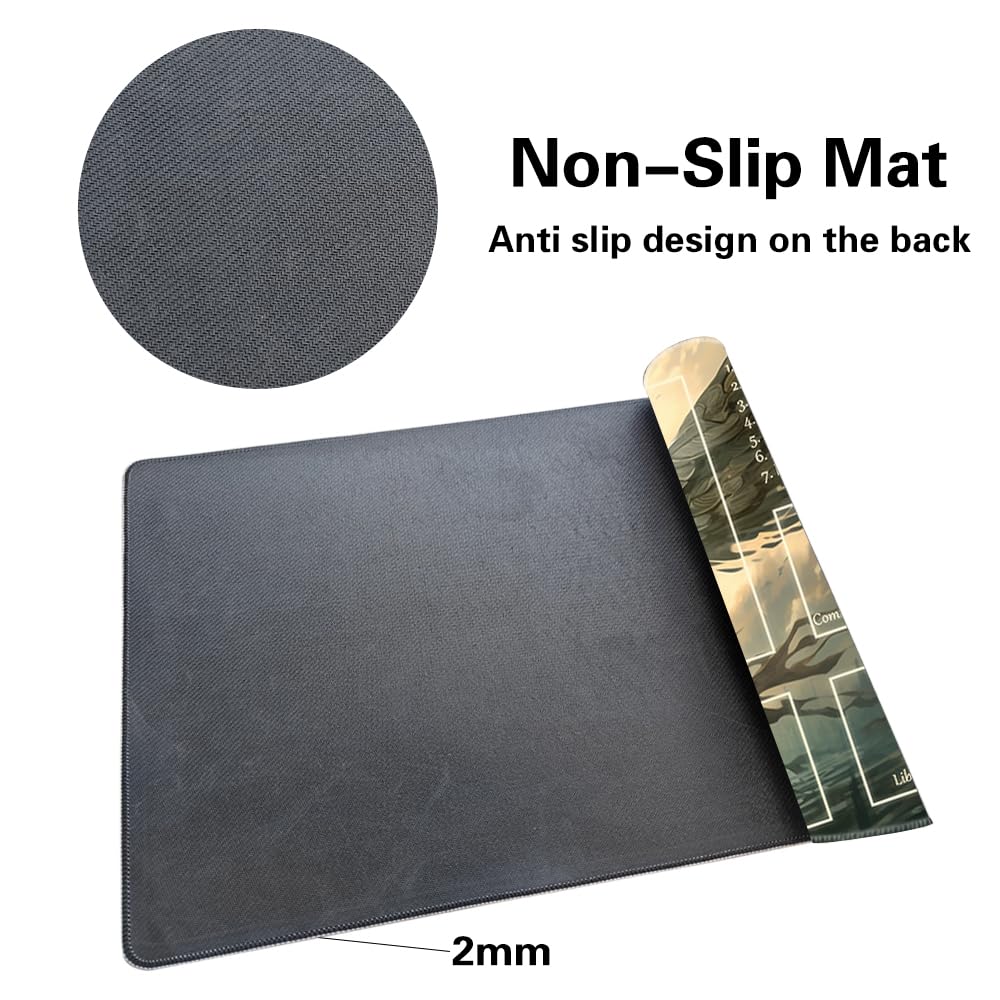 Premium Non-Slip MTG Playmat - Disaster Befalls Deck TCG Gaming Mat for Magic: The Gathering - Perfect for Tournaments, Casual Play & Collectors