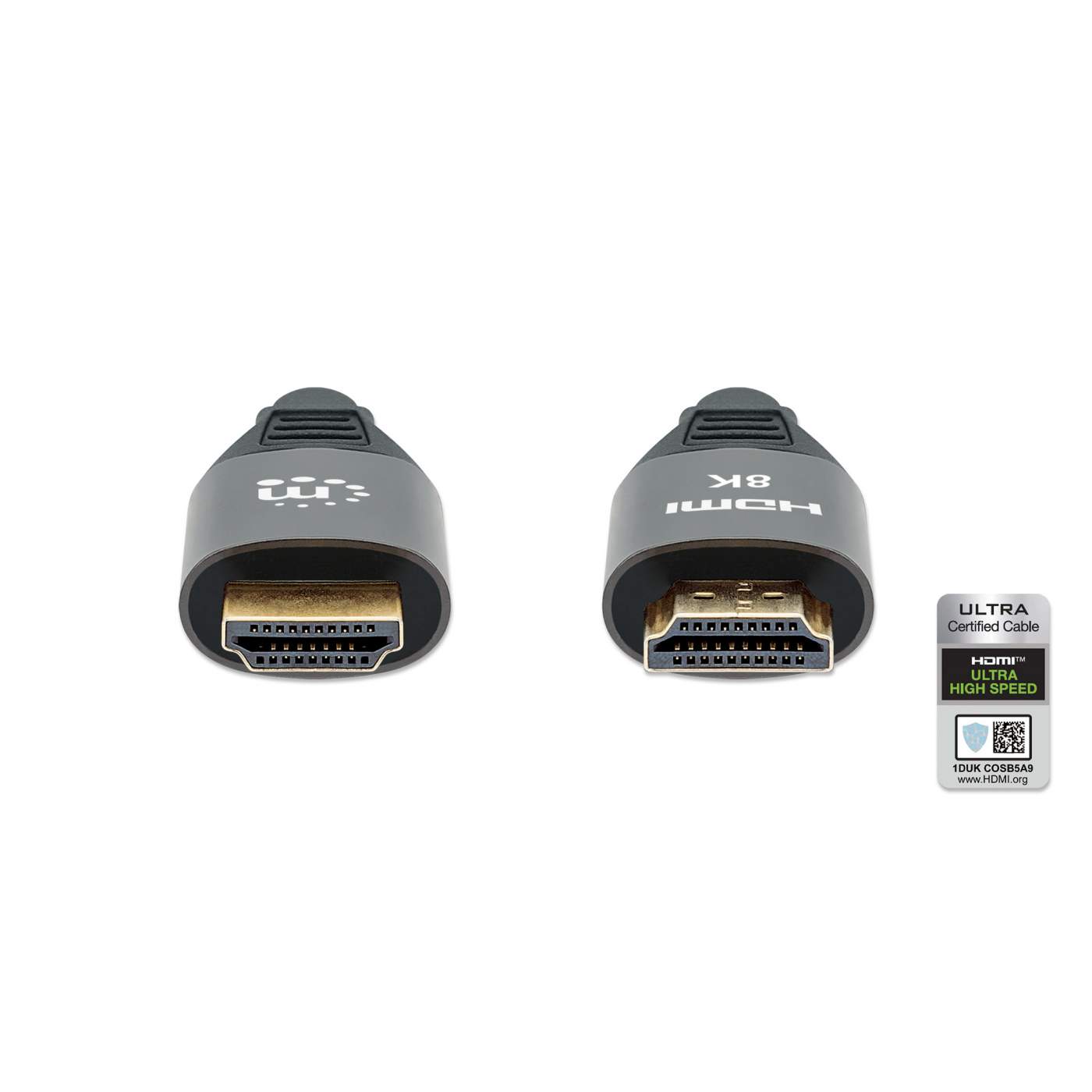 8K@60Hz Certified Ultra High Speed HDMI Cable with Ethernet - 1m (3ft) - Perfect for 4K/8K TVs, Gaming Consoles & Home Theater Systems