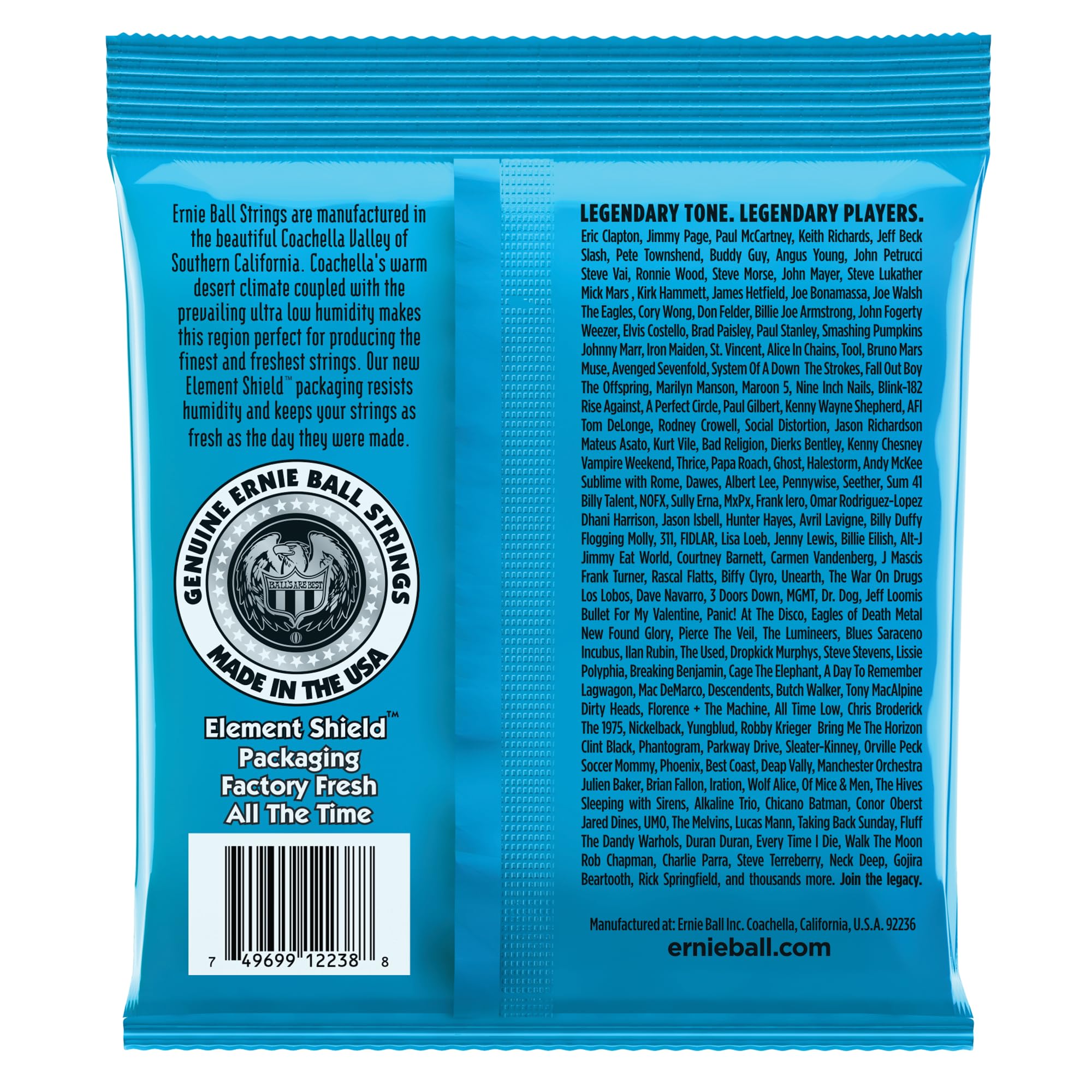 Ernie Ball Extra Slinky RPS Electric Guitar Strings, 8-38 Gauge (P02238) - Perfect for Rock, Blues & Metal Guitarists - Ideal for Studio Recording & Live Performances
