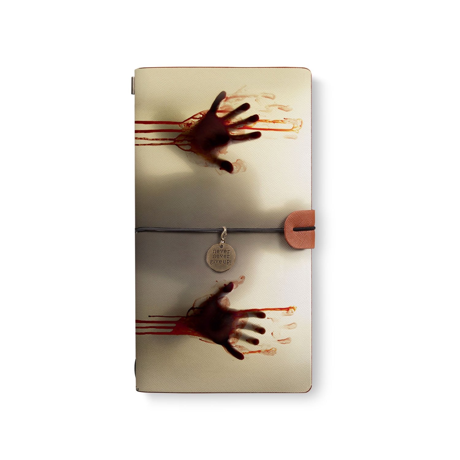 Premium Leather Traveler's Notebook - Refillable Journal for Writing & Sketching | Perfect for Horror Story Writers, Travel Diaries & Creative Projects