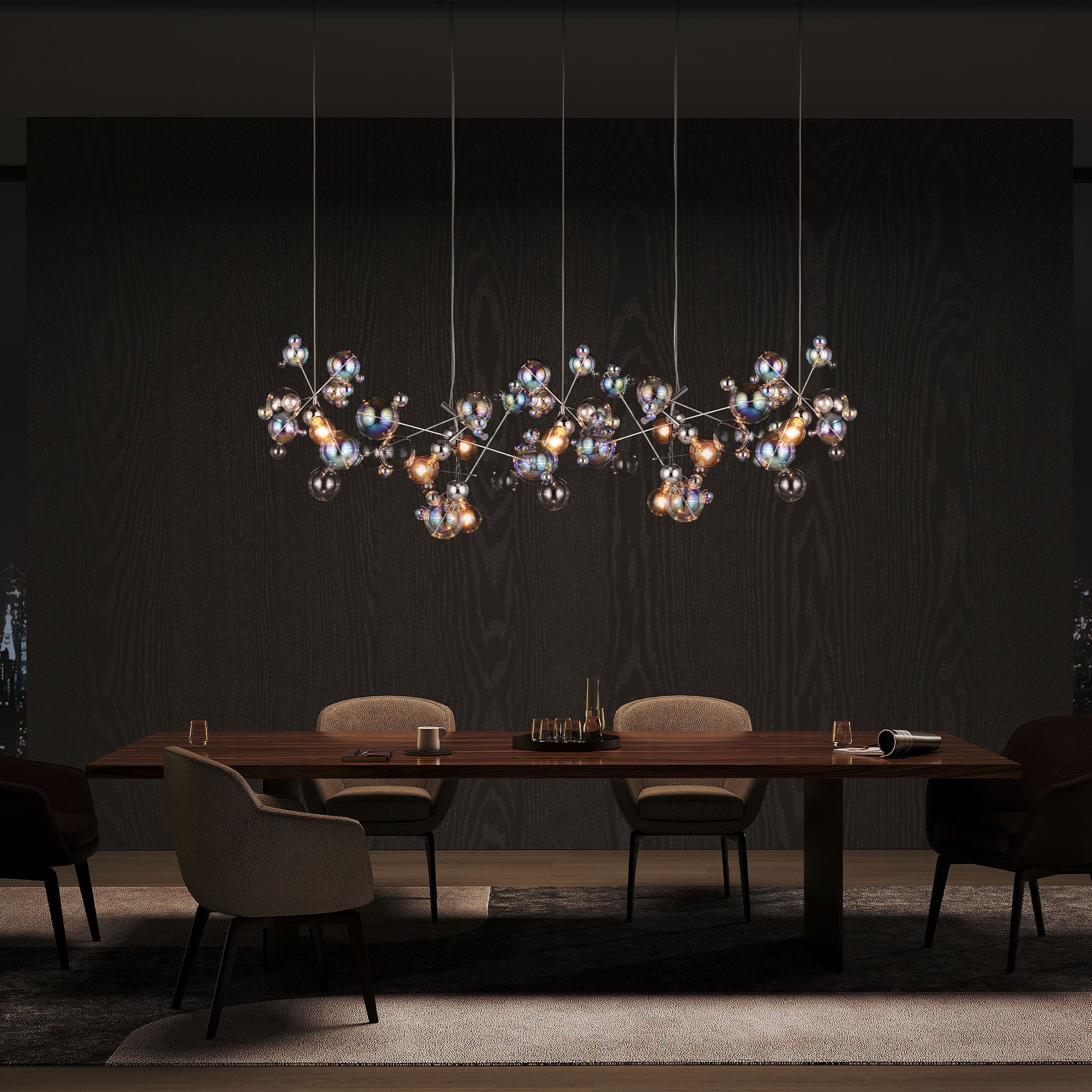 Modern Bubbles Hanging Lamp - Elegant Glass Pendant Light for Living Room, Bedroom & Dining Room Decor | Perfect for Home, Office & Commercial Spaces