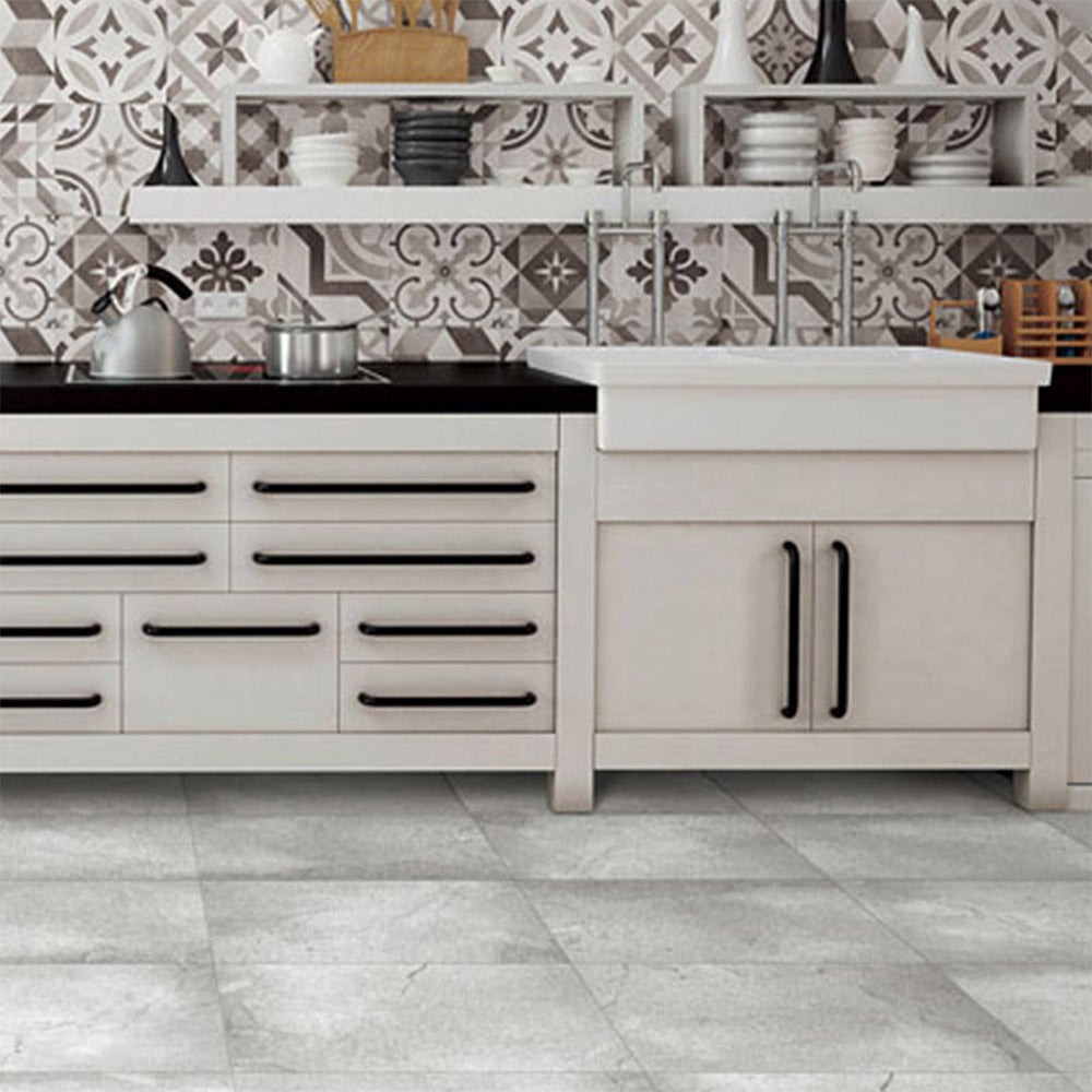 Stretto Perla 300x600mm Stone Look Glazed Porcelain Tile - Premium Floor and Wall Tile for Bathroom, Kitchen, and Living Room