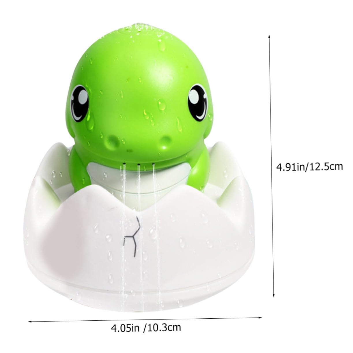 HEMOTON 2-Pack Dinosaur Bath Toys for Kids - Light Green Plastic Bathtub Spray Toys for Toddlers | Fun Bath Time Play for Boys & Girls, Water Squirters for Pool & Beach Play
