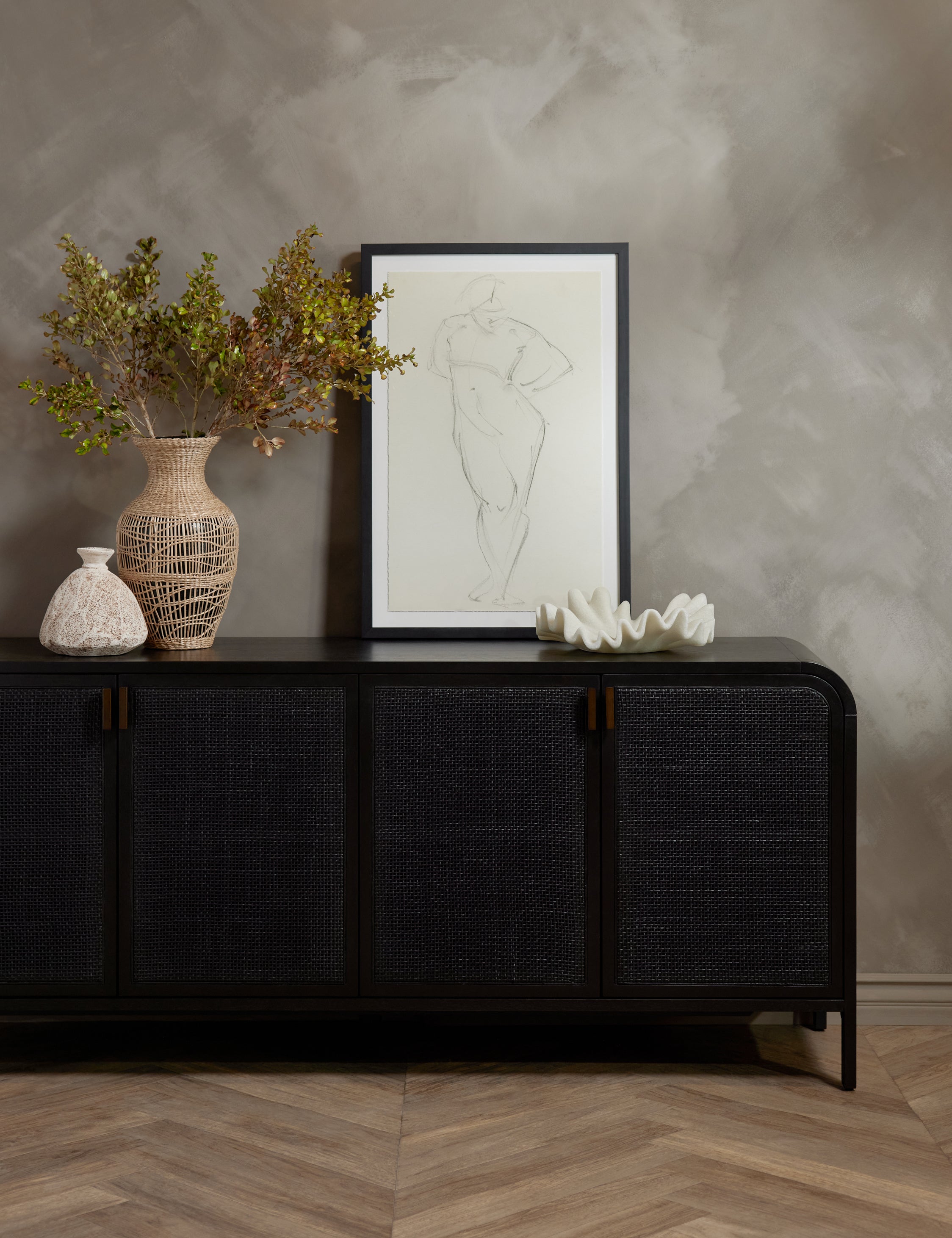 Stylish Brooke Sideboard - Modern Wood Buffet Cabinet with Storage for Dining Room, Living Room & Entryway | Perfect for Home Decor & Organization