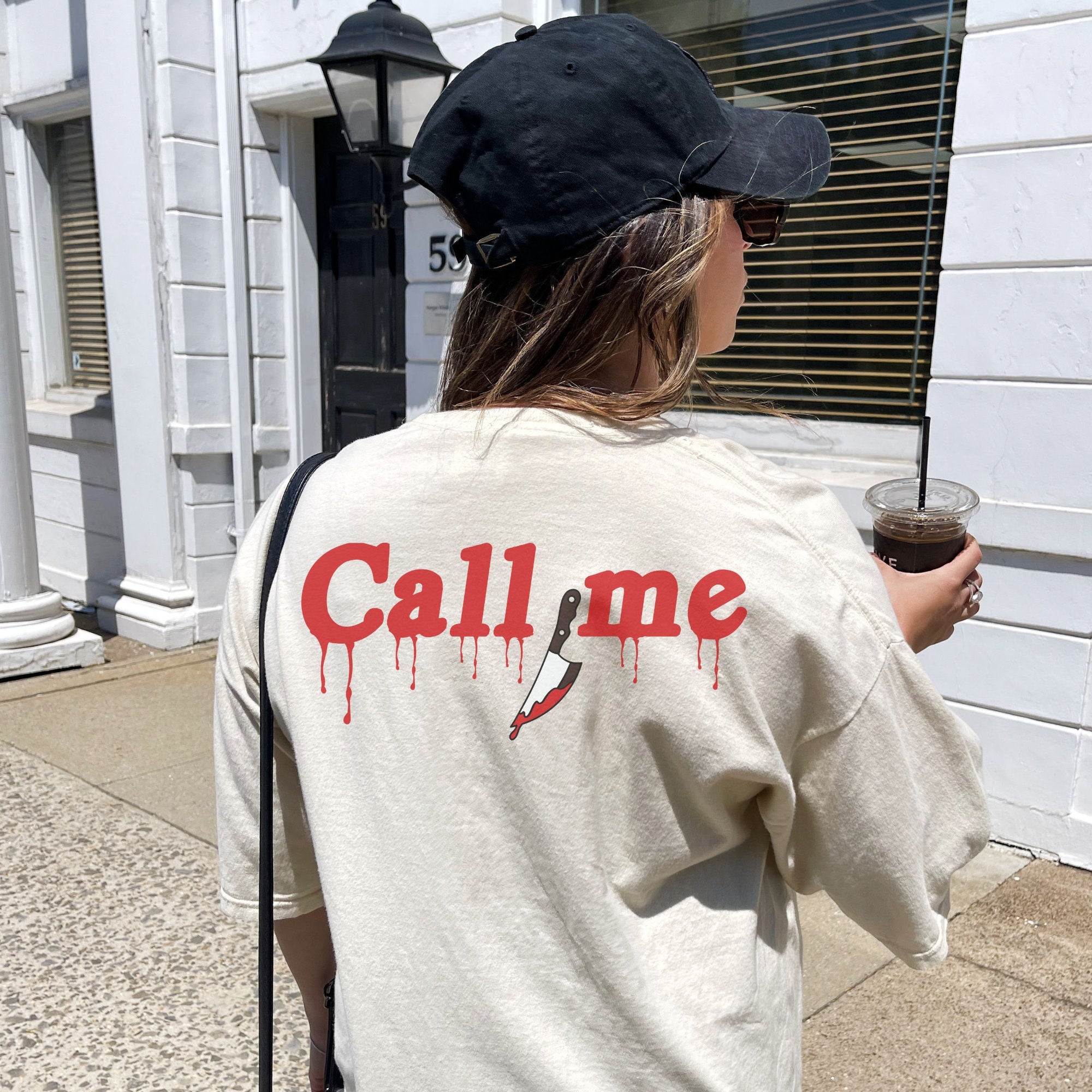 Ghostface Call Me Hoodie & T-Shirt - Scream Movie Merchandise for Halloween & Cosplay - Perfect for Horror Fans & Streetwear Fashion