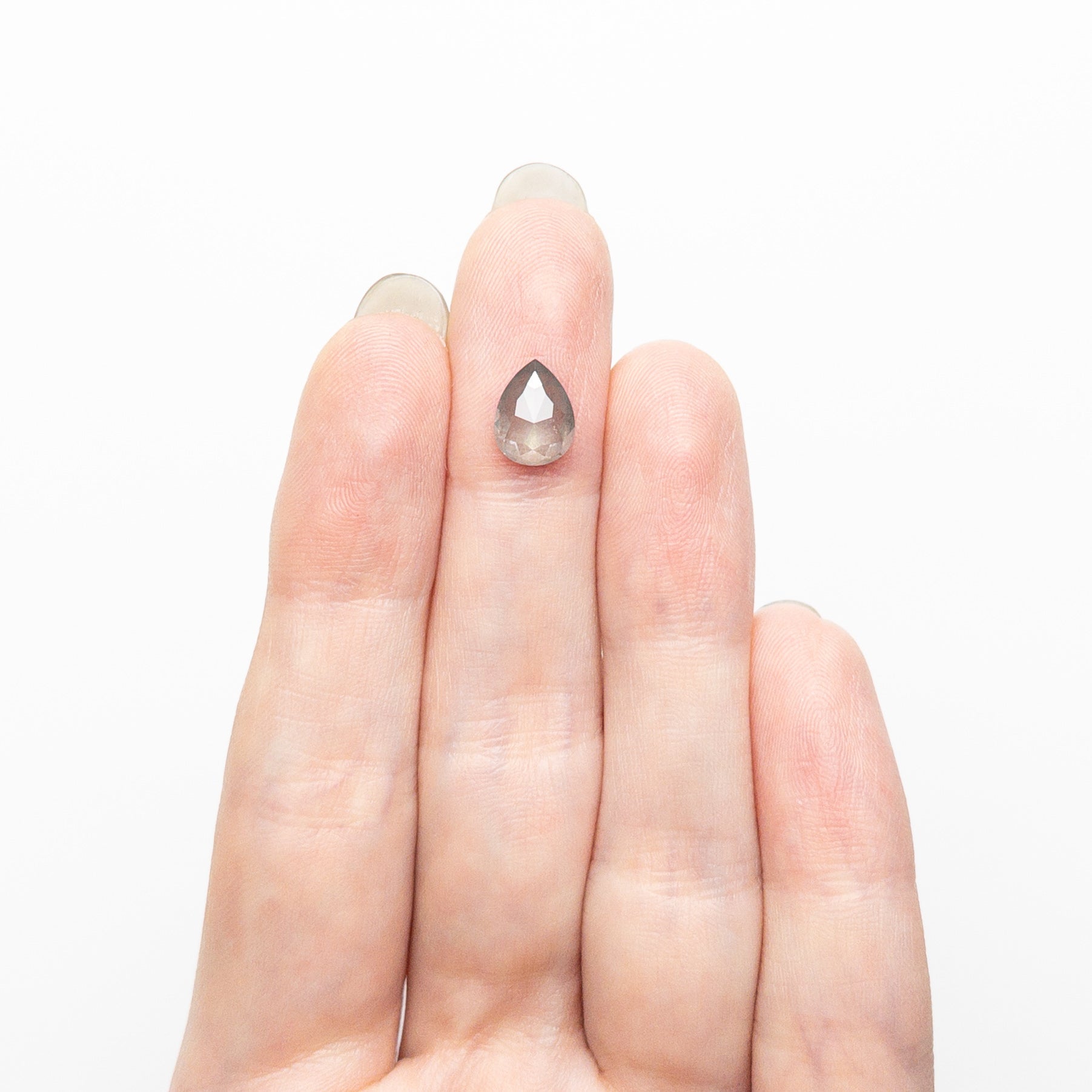 2.11ct Pear-Shaped Double Cut Diamond (8.47x7.54x3.81mm) - Premium Loose Gemstone for Engagement Rings & Jewelry Making