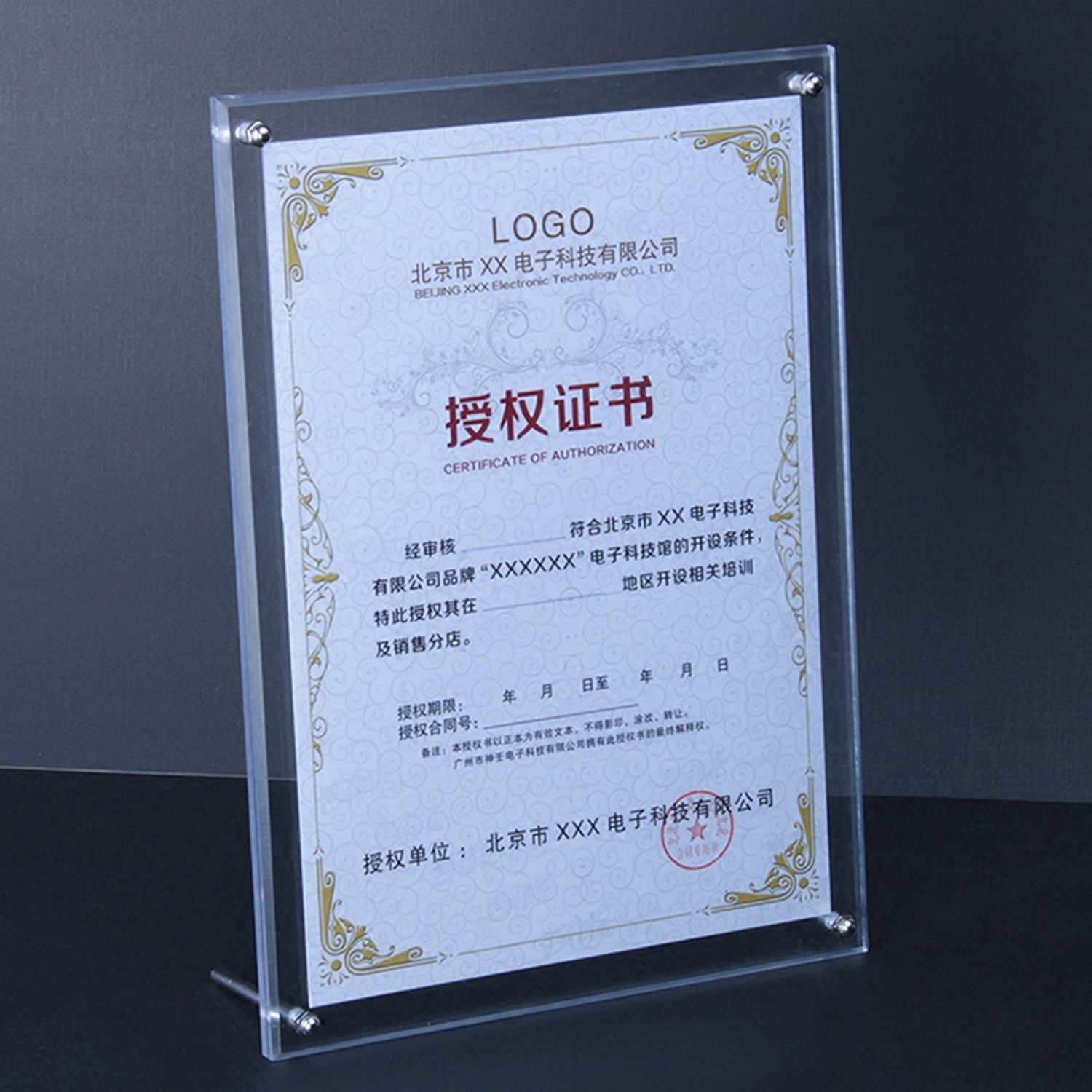 Clear Acrylic Picture Frames with Standoff - A5 Size Tabletop Display for Photos, Certificates, Artwork & Signs | Perfect for Home Decor, Office Presentations & Art Exhibitions