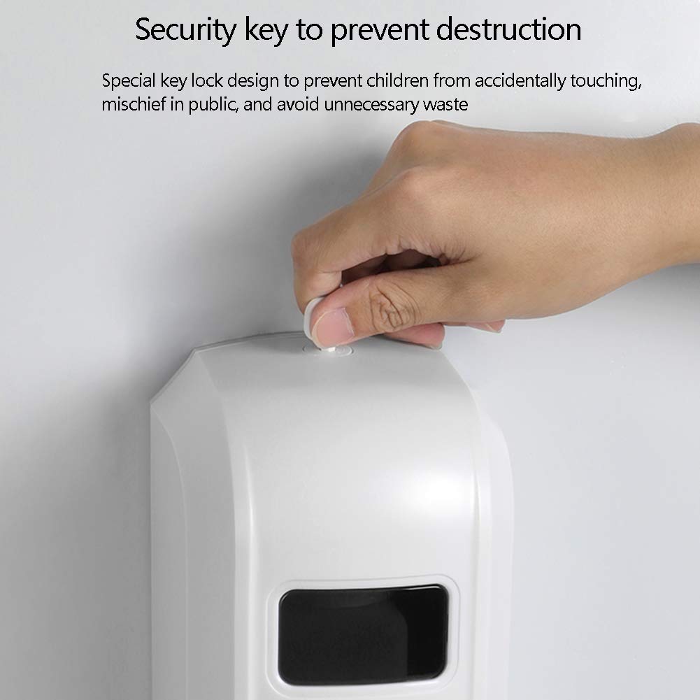 Automatic Infrared Induction Soap Dispenser - 1000ML Hands-Free Touchless Liquid Hand Sanitizer for Bathroom, Kitchen & Office - Hygienic & Safe Contactless Soap Dispenser for Home, Restaurants & Public Spaces