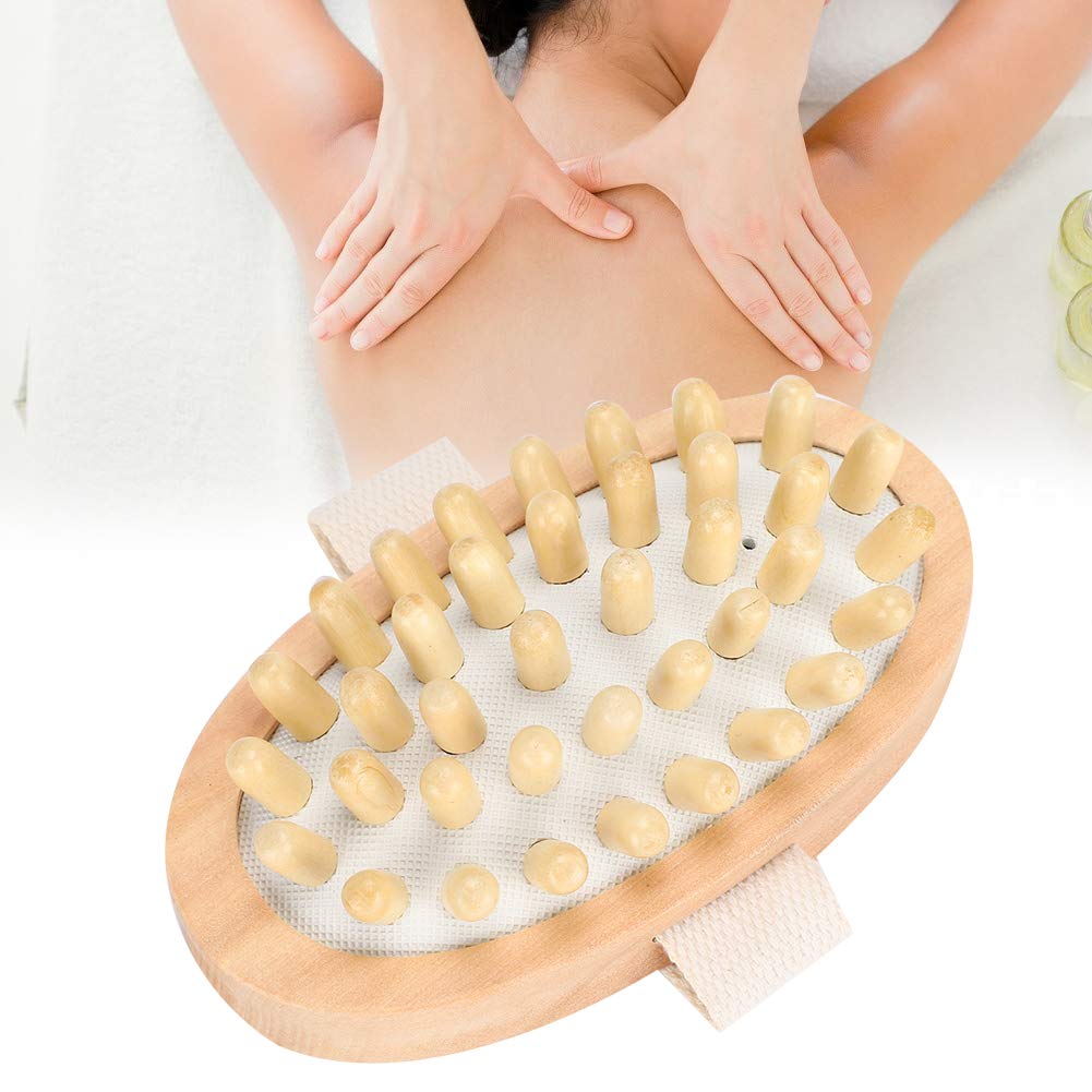Dry Brushing Body Brush for Lymphatic Drainage & Cellulite Massage - Exfoliating Shower Brush with Soft Bristles for Skin Care & Detox - Perfect for Spa, Self-Care Routine and Pre-Shower Exfoliation