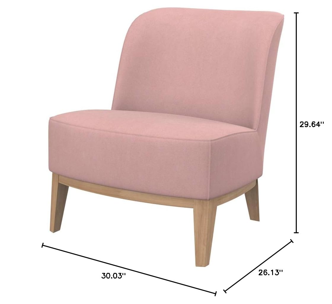 Premium Replacement Cover for Stockholm Chair - Soft Majestic Velvet Blush Pink Fabric | Compatible with IKEA Stockholm Series | Perfect for Living Room, Bedroom & Office Decor