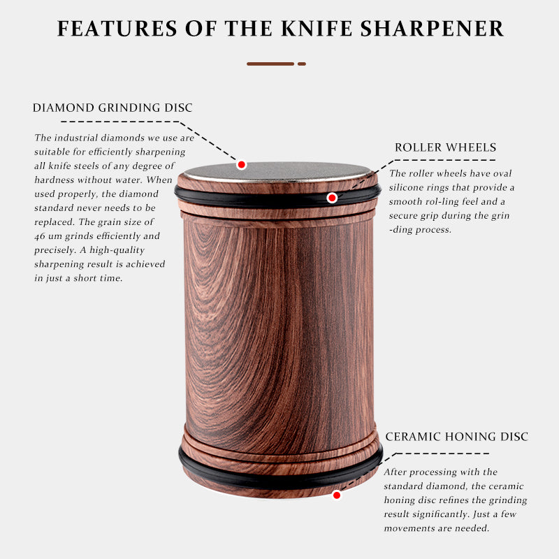 Premium Diamond Rolling Knife Sharpener Set - 1000/3500 Grit Dual Whetstone for Kitchen Knives, Scissors & Tools - Perfect for Home Chefs & Professional Cooks