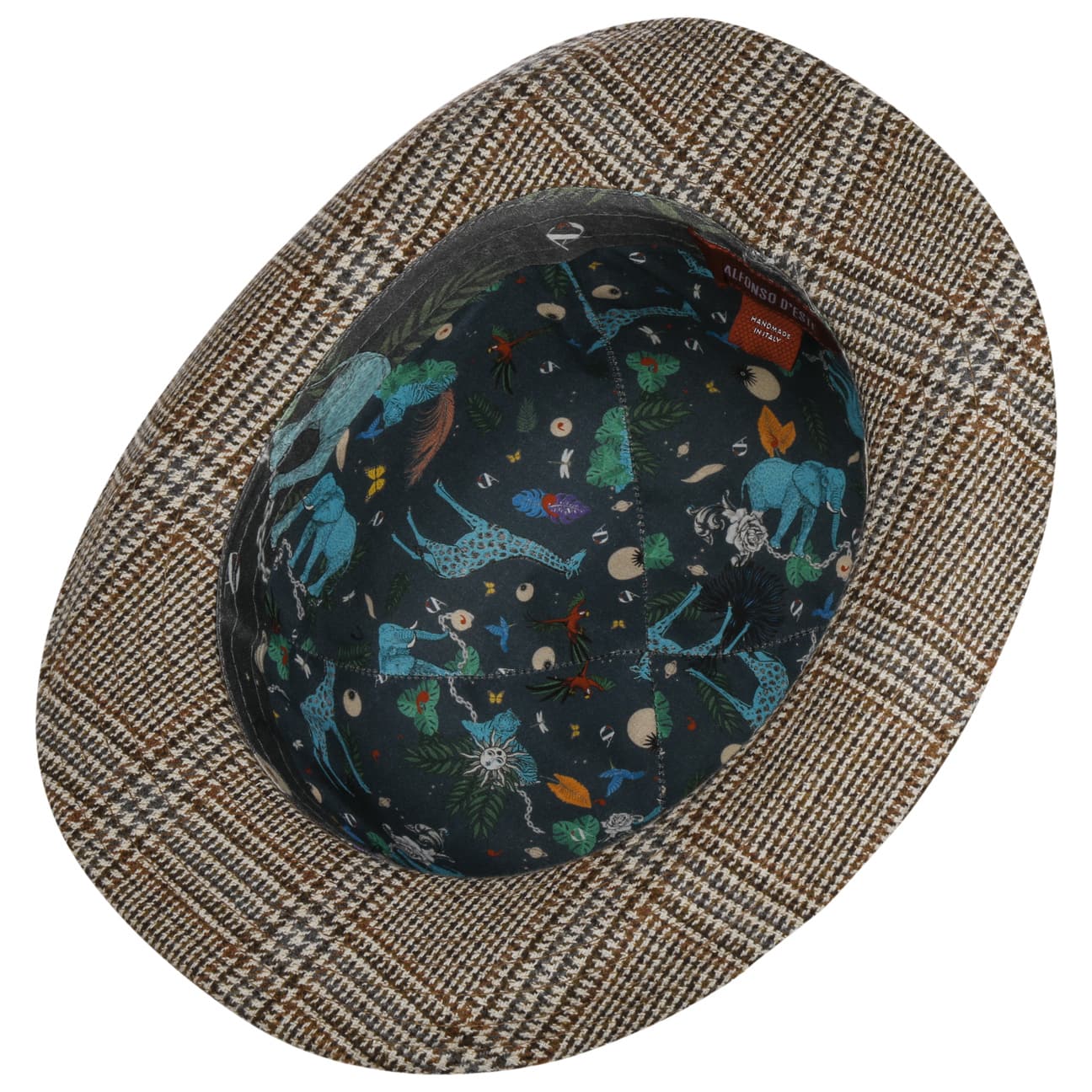 Alfonso D'Este Luxury Merino Wool Cashmere Bowler Hat for Men & Women - Winter Fashion Accessory for Outdoor Events & Formal Occasions