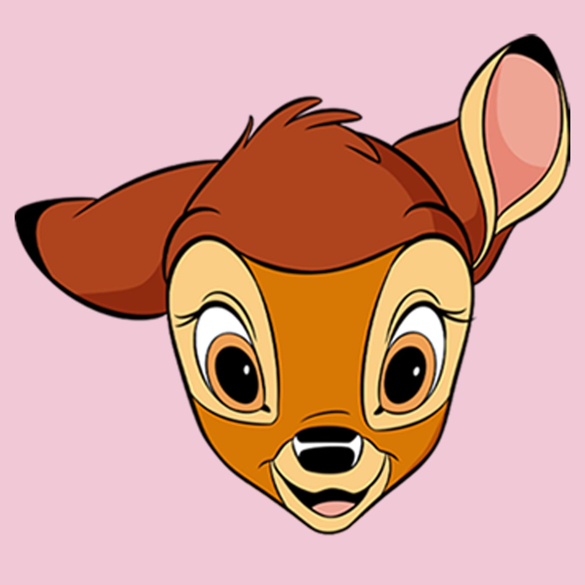 Disney Bambi Big Face Girls Short Sleeve T-Shirt - Cute Cartoon Deer Graphic Tee for Toddler & Kids - Perfect for Playdates, Birthday Parties & Everyday Wear