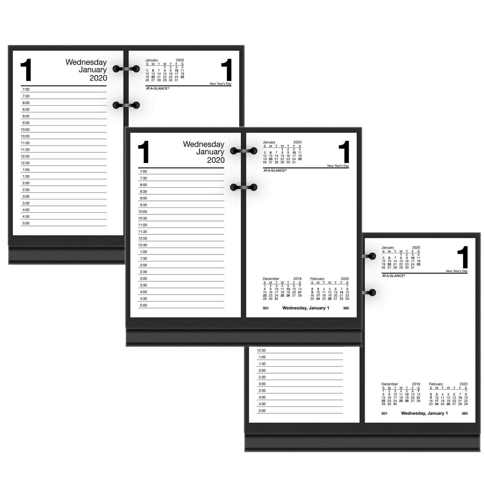 AT-A-GLANCE AAGE71750 2024 Desk Calendar Refill - Monthly Planner Pages for Office, Home & School Organization | Perfect for Professionals, Students & Home Use