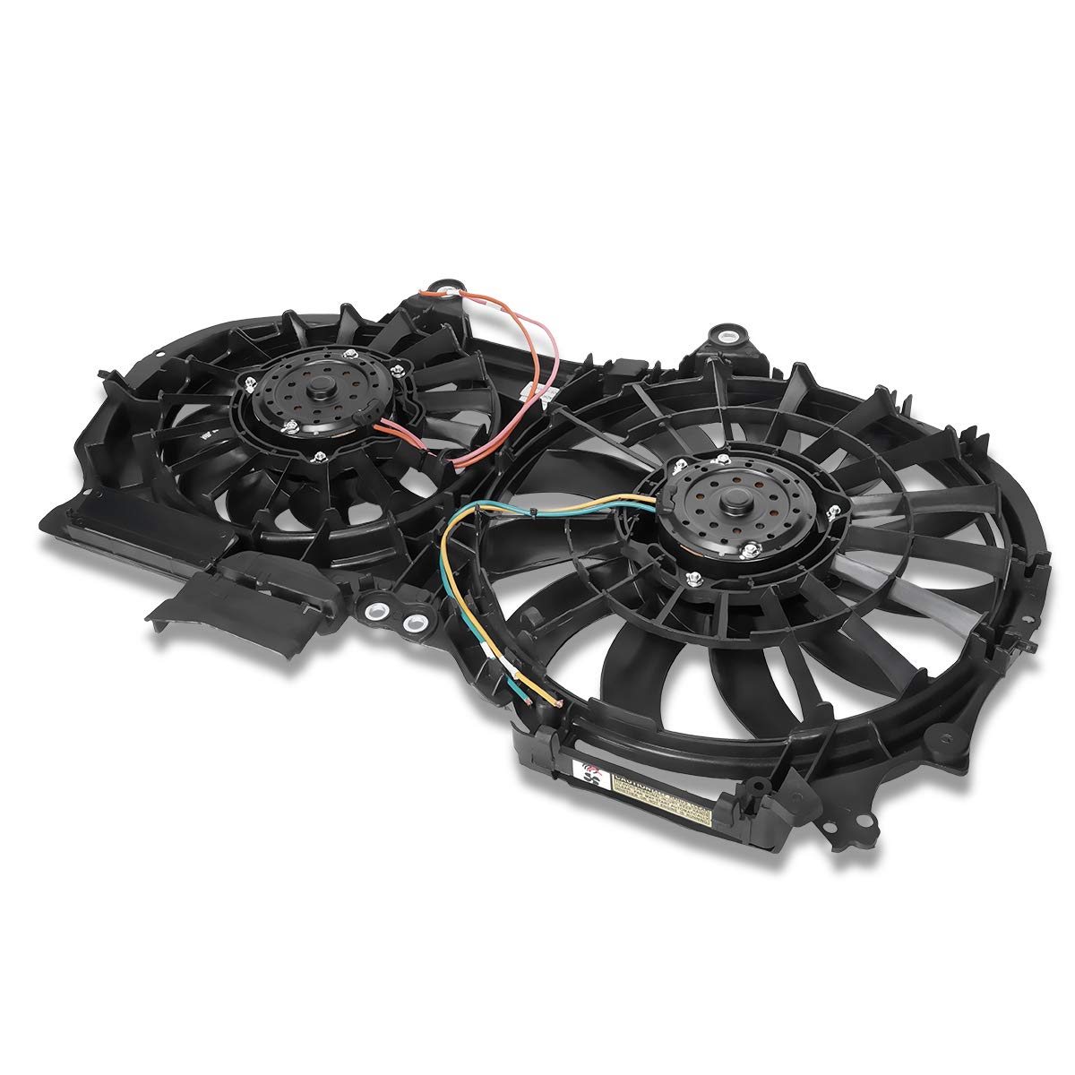 Auto Dynasty AU3115108 OE Style Radiator Cooling Fan Assembly for Audi A4 Quattro 3.0L 3.2L (2002-2009) - Black | Direct Fit Replacement | Perfect for Engine Overheating Prevention & Summer Driving