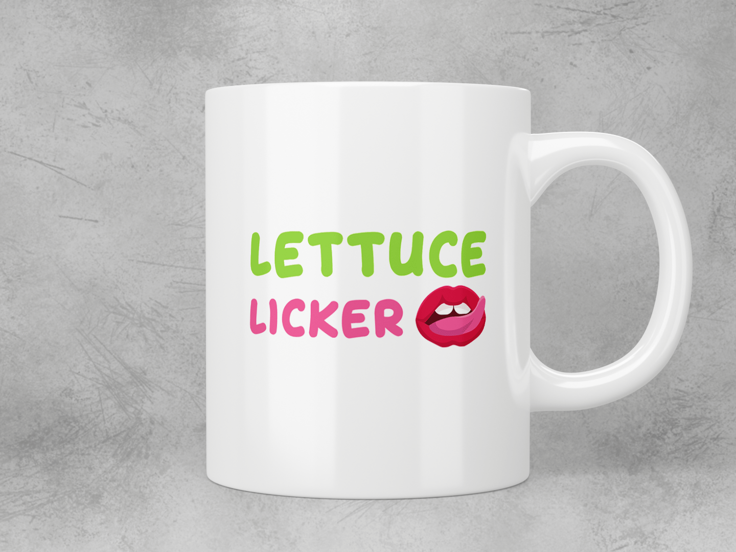 Funny Lettuce Licker Coffee Mug - Novelty Vegetable Themed Ceramic Cup for Tea & Coffee Lovers - Perfect for Gardening Enthusiasts, Vegan Gifts & Funny Kitchen Decor