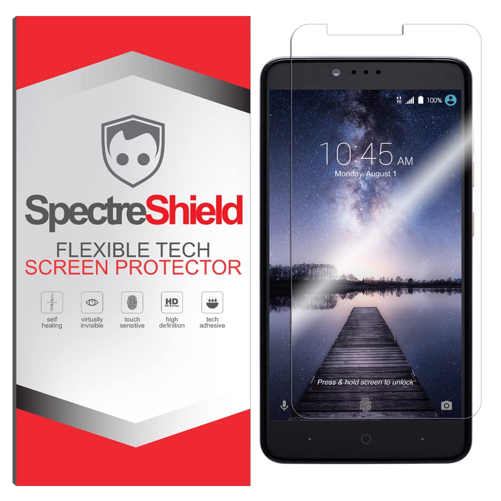 Spectre Shield Flexible TPU Screen Protector for ZTE ZMAX Pro - Case Friendly, Full Coverage, Clear Film - Perfect for Everyday Use, Gaming & Outdoor Protection
