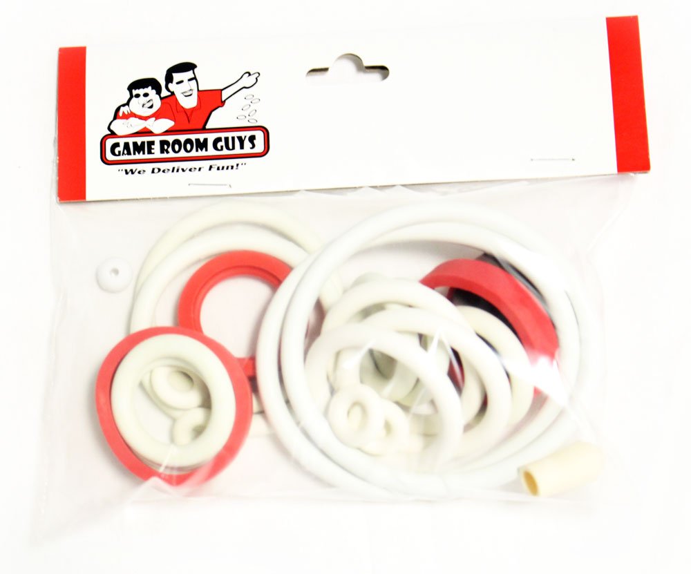 Gottlieb Jungle Queen Pinball Machine White Rubber Ring Kit - Replacement Parts for Arcade Game Maintenance & Repair