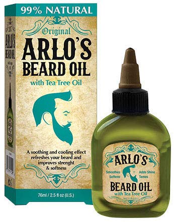 Arlo's Tea Tree Beard Oil for Men - 75ml (Pack of 2) | Natural Moisturizer & Conditioner | Perfect for Daily Grooming & Beard Care Routine