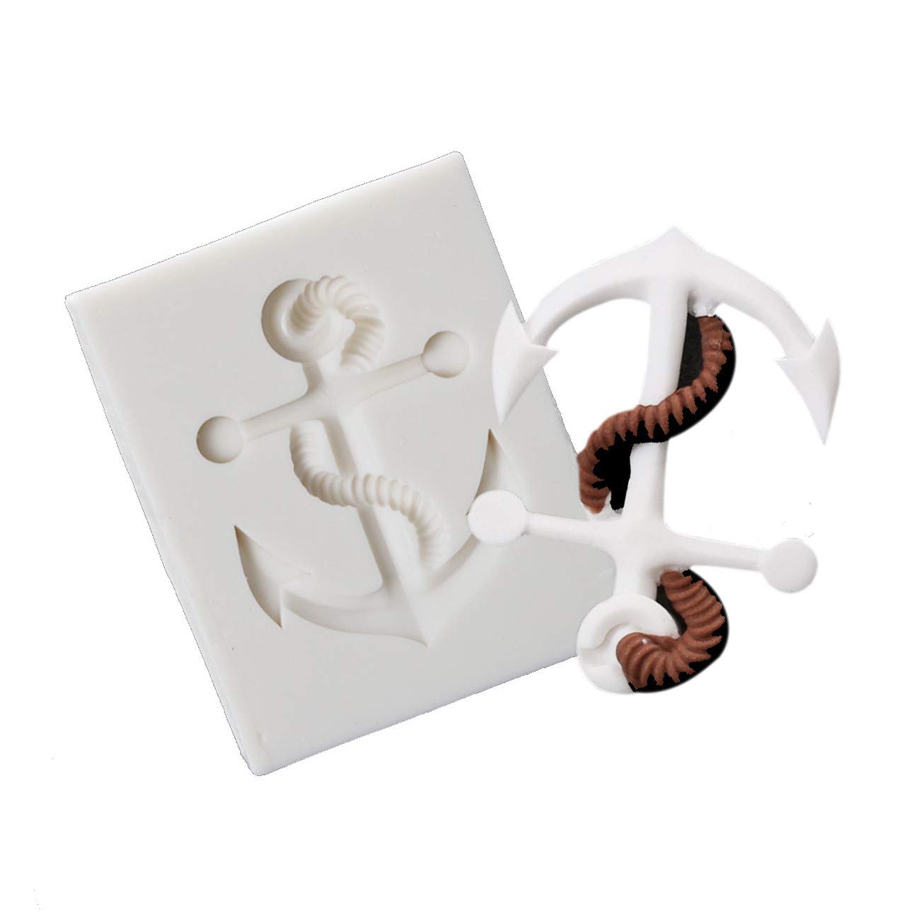1PC Silicone Anchor-Shaped Cake Mold for Cupcakes, Chocolates, Fondant, Soaps & Candy - Baking, DIY Crafts & Party Decorations