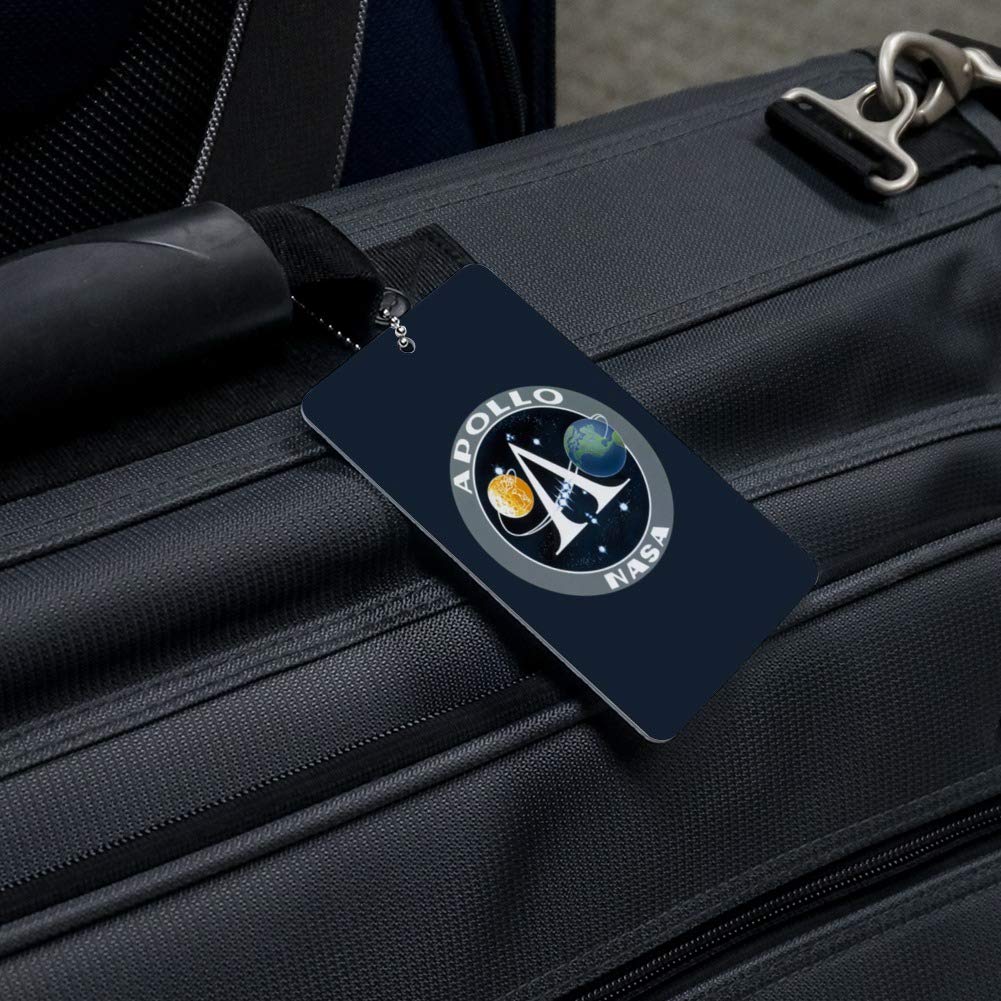 NASA Apollo Space Program Patch - Vintage Astronaut Luggage Tag for Suitcases & Carry-On Bags - Perfect for Travel Enthusiasts & Space Fans